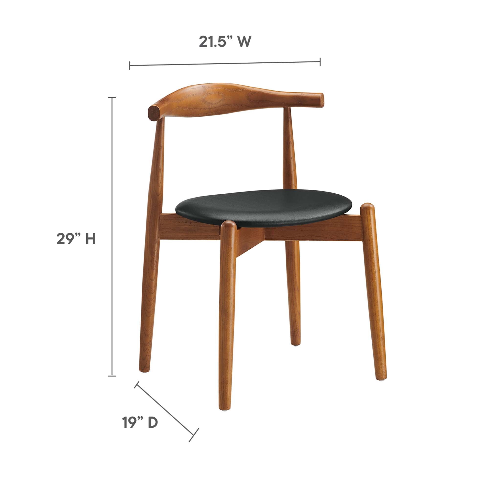 Modway Stalwart Dining Side Chairs Set of 2