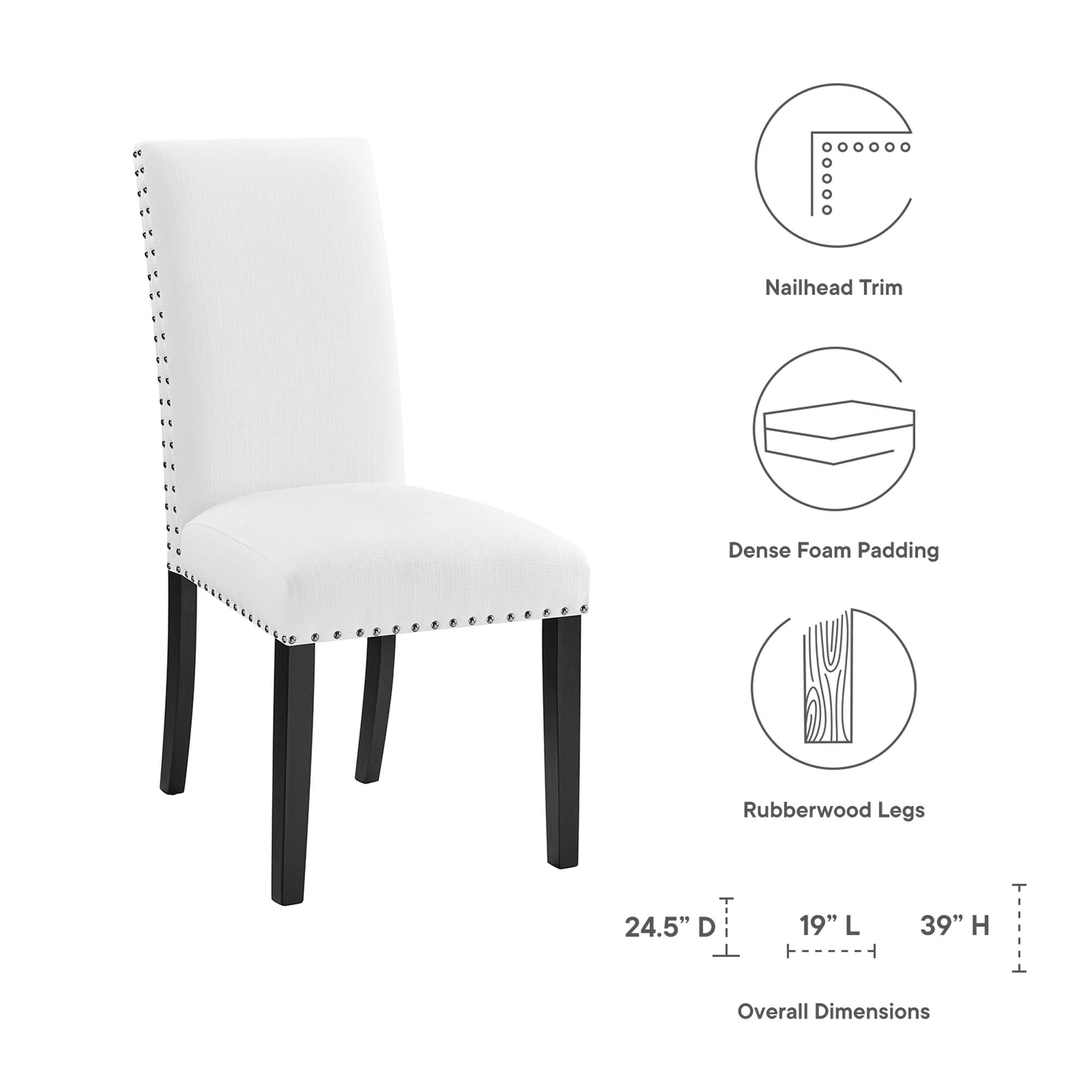 Modway Parcel Dining Upholstered Fabric Side Chair