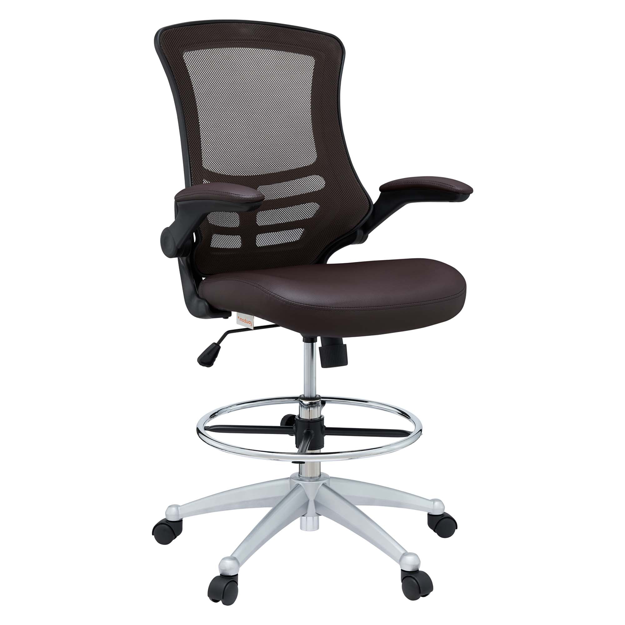 Modway Attainment Vinyl Drafting Chair