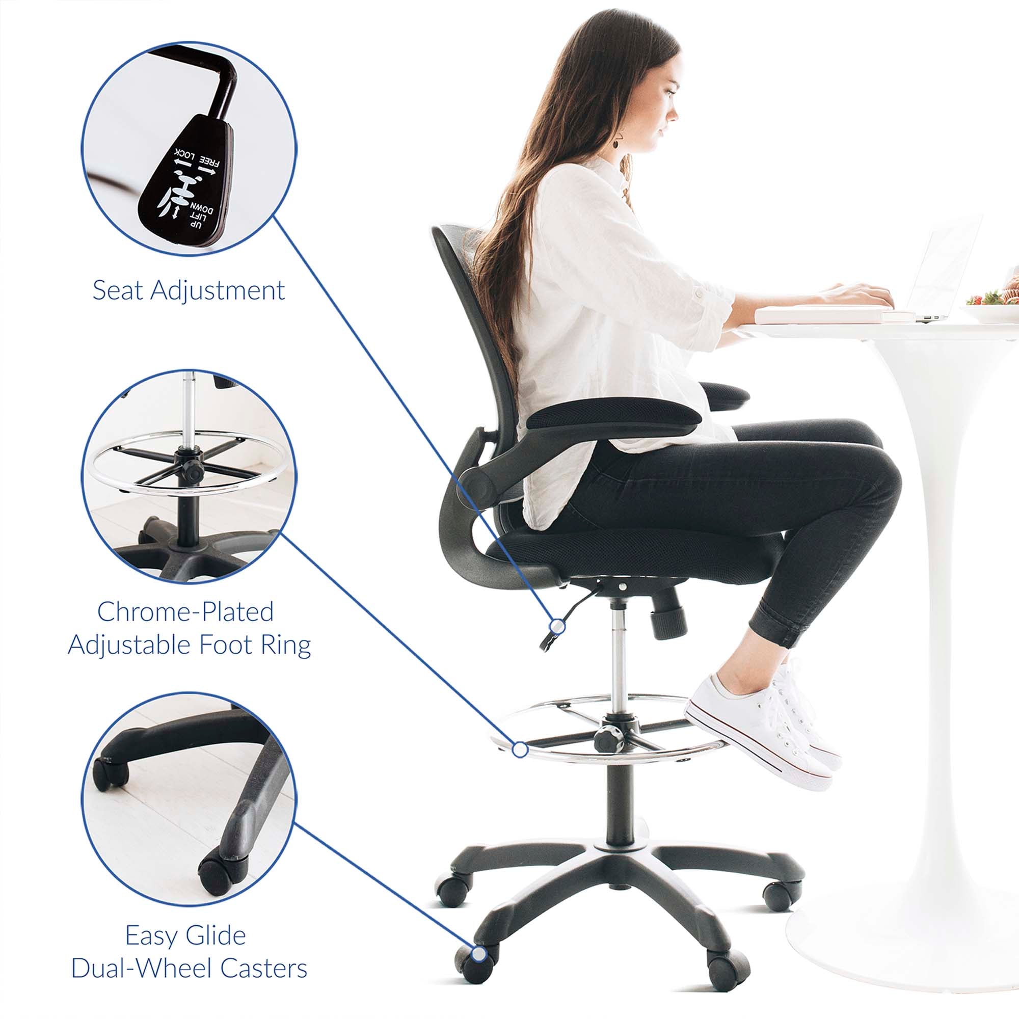 Modway Veer Drafting Chair