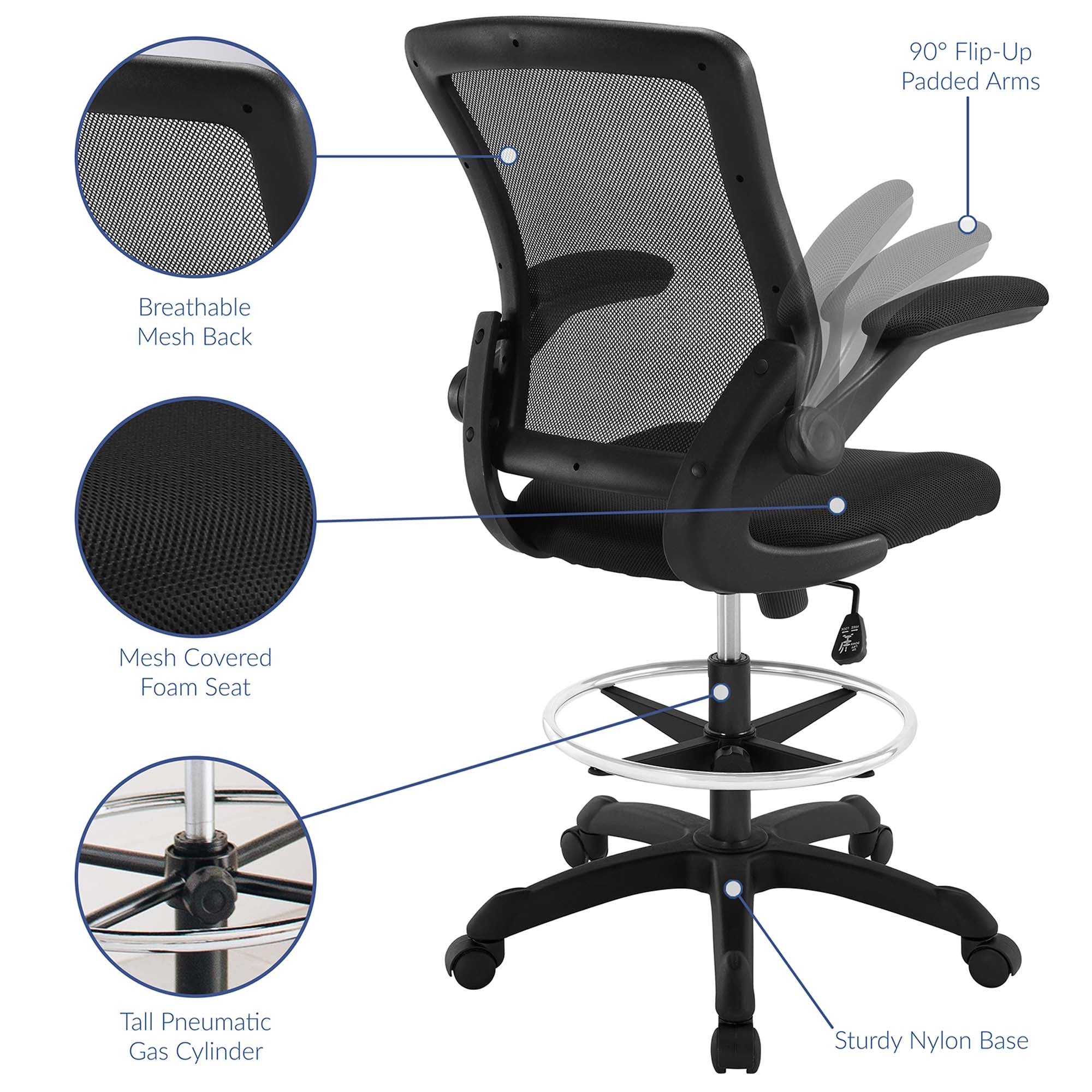 Modway Veer Drafting Chair