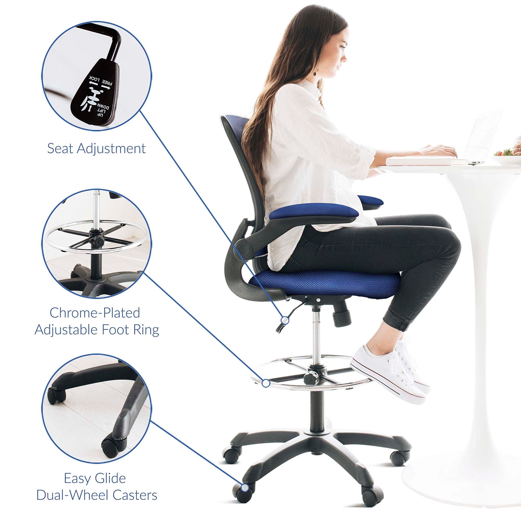 Modway Veer Drafting Chair