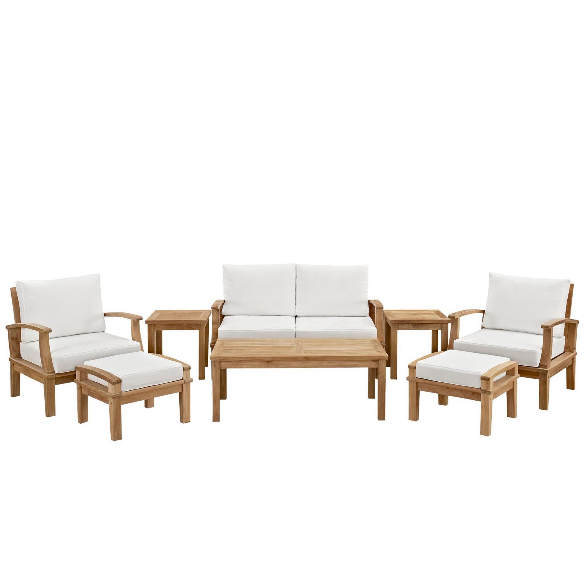 Modway Marina 8 Piece Outdoor Patio Teak Set