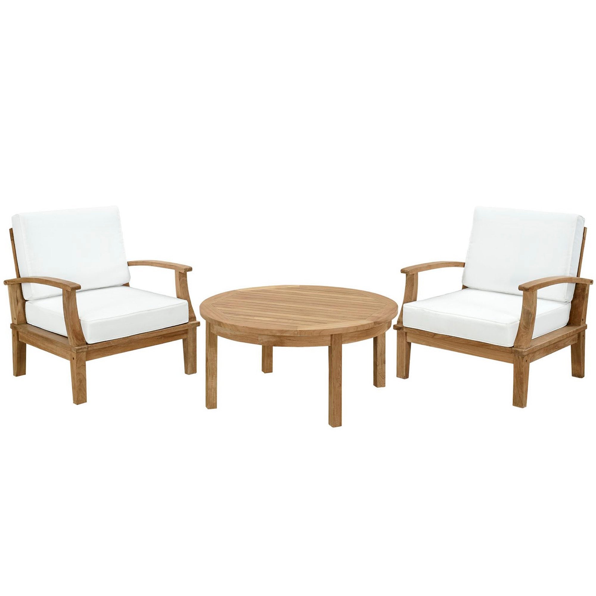Modway Marina 3 Piece Outdoor Patio Teak Set