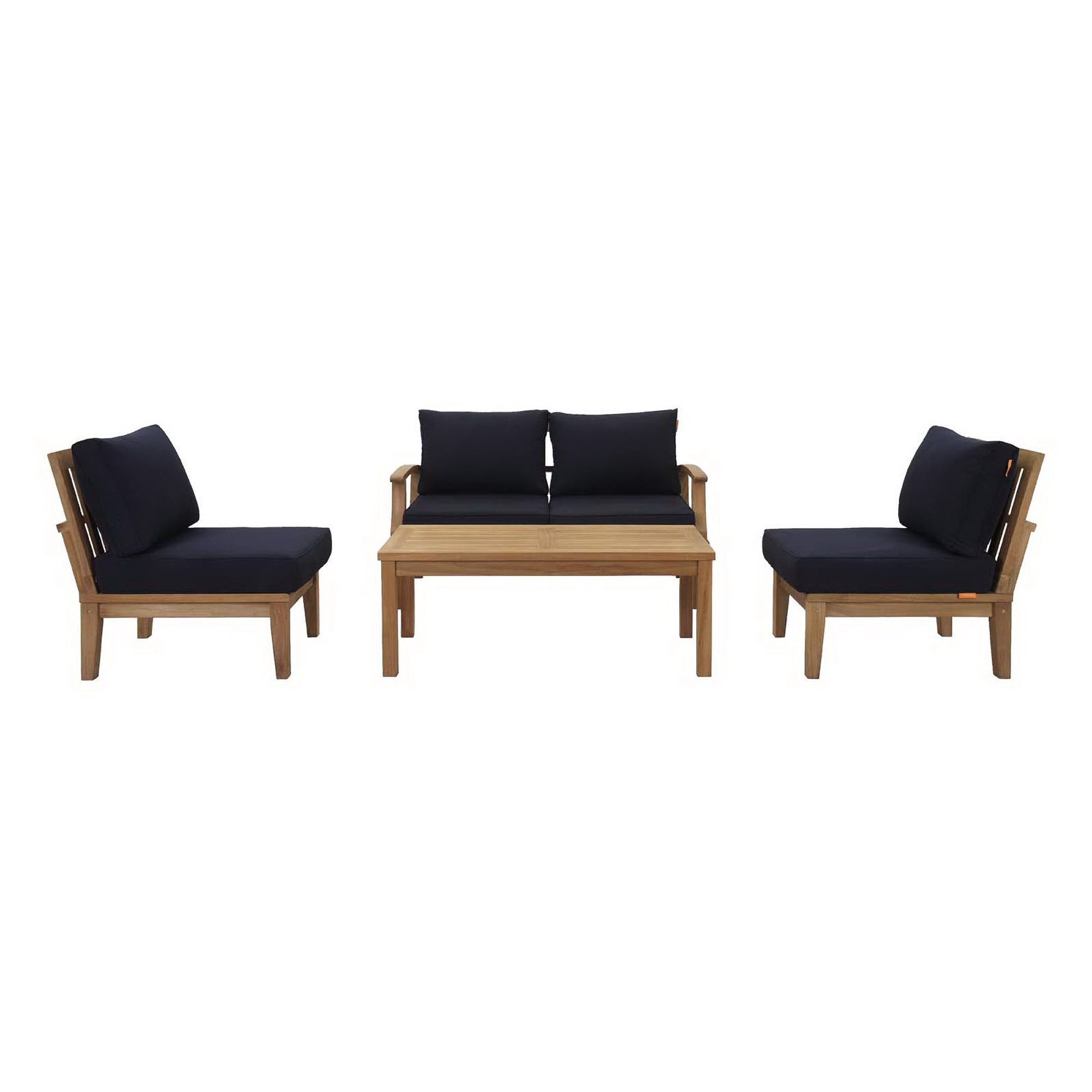 Modway Marina 5 Piece Outdoor Patio Teak Set