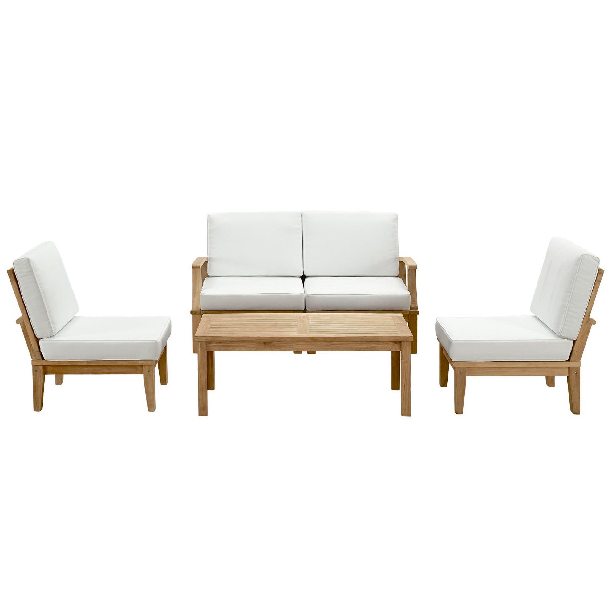Modway Marina 5 Piece Outdoor Patio Teak Set