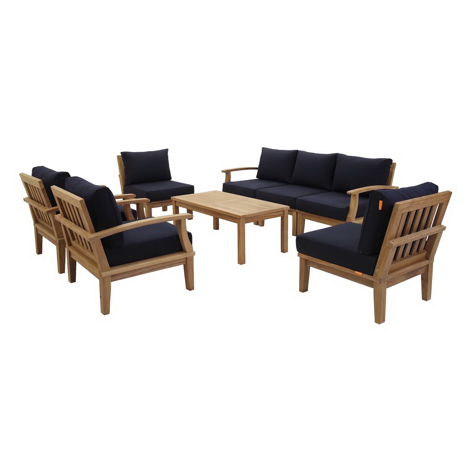 Modway Marina 8 Piece Outdoor Patio Teak Set