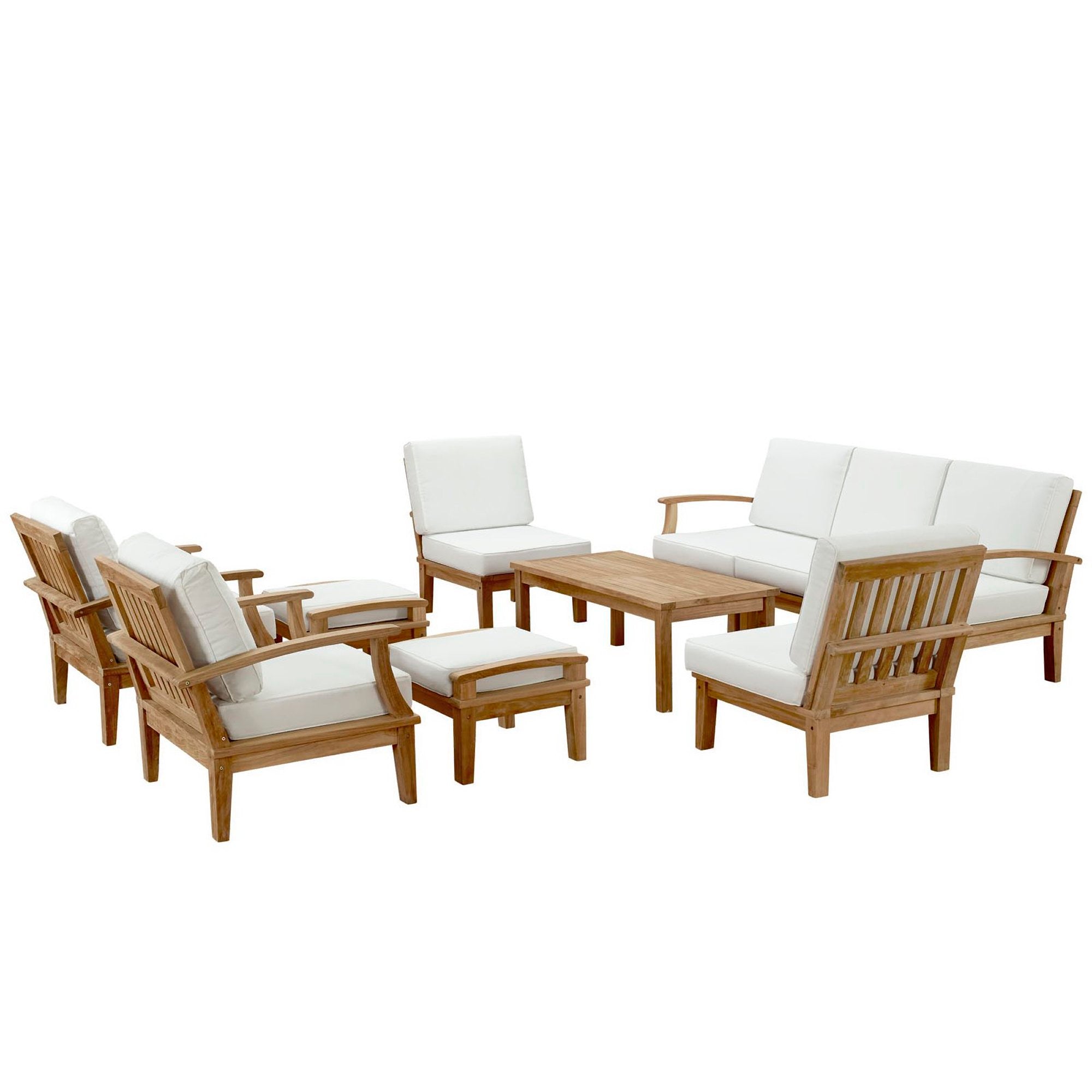 Modway Marina 10 Piece Outdoor Patio Teak Set