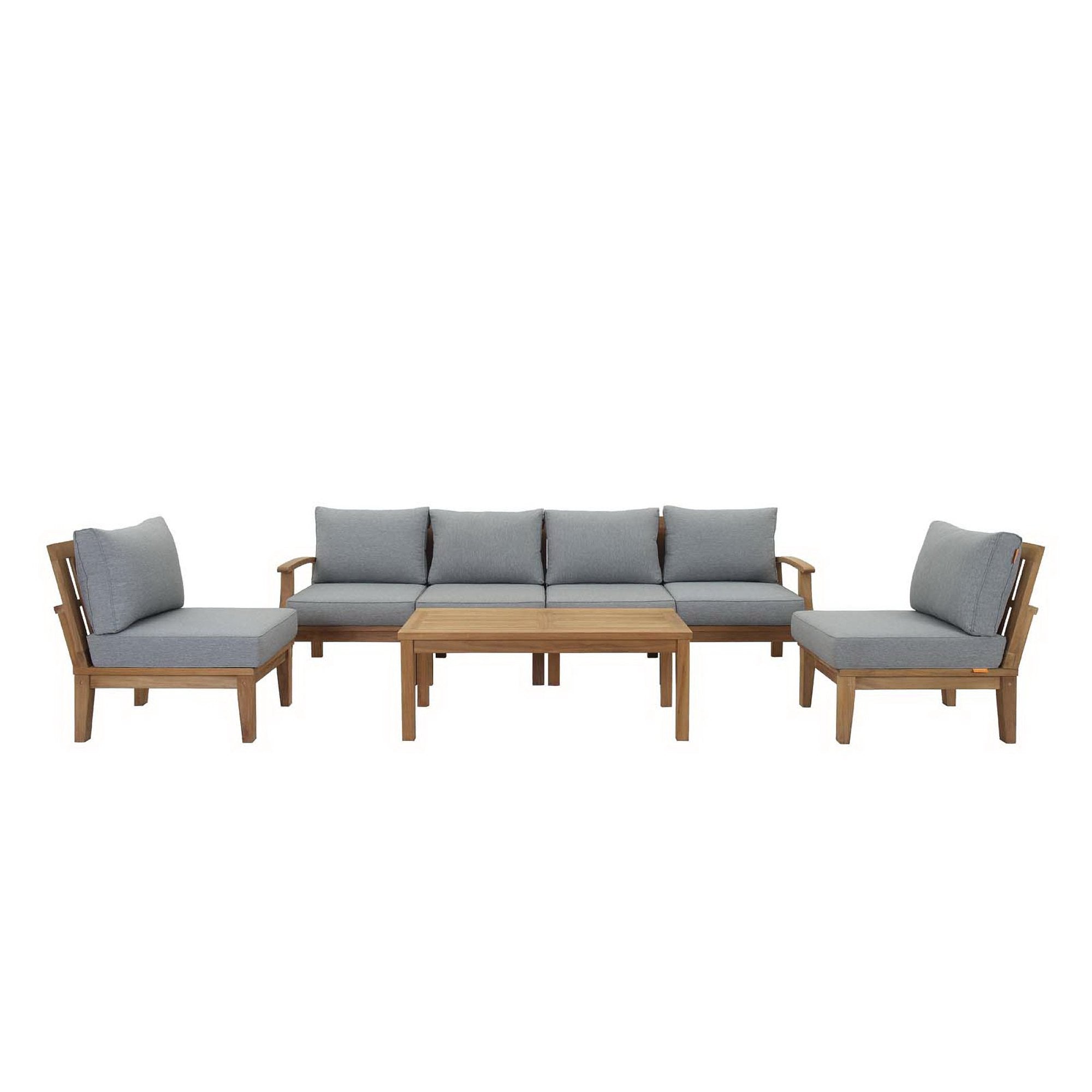 Modway Marina 7 Piece Outdoor Patio Teak Set