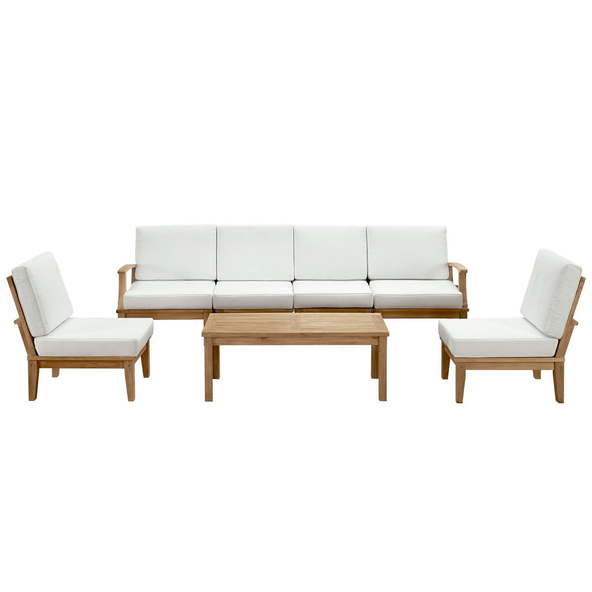 Modway Marina 7 Piece Outdoor Patio Teak Set
