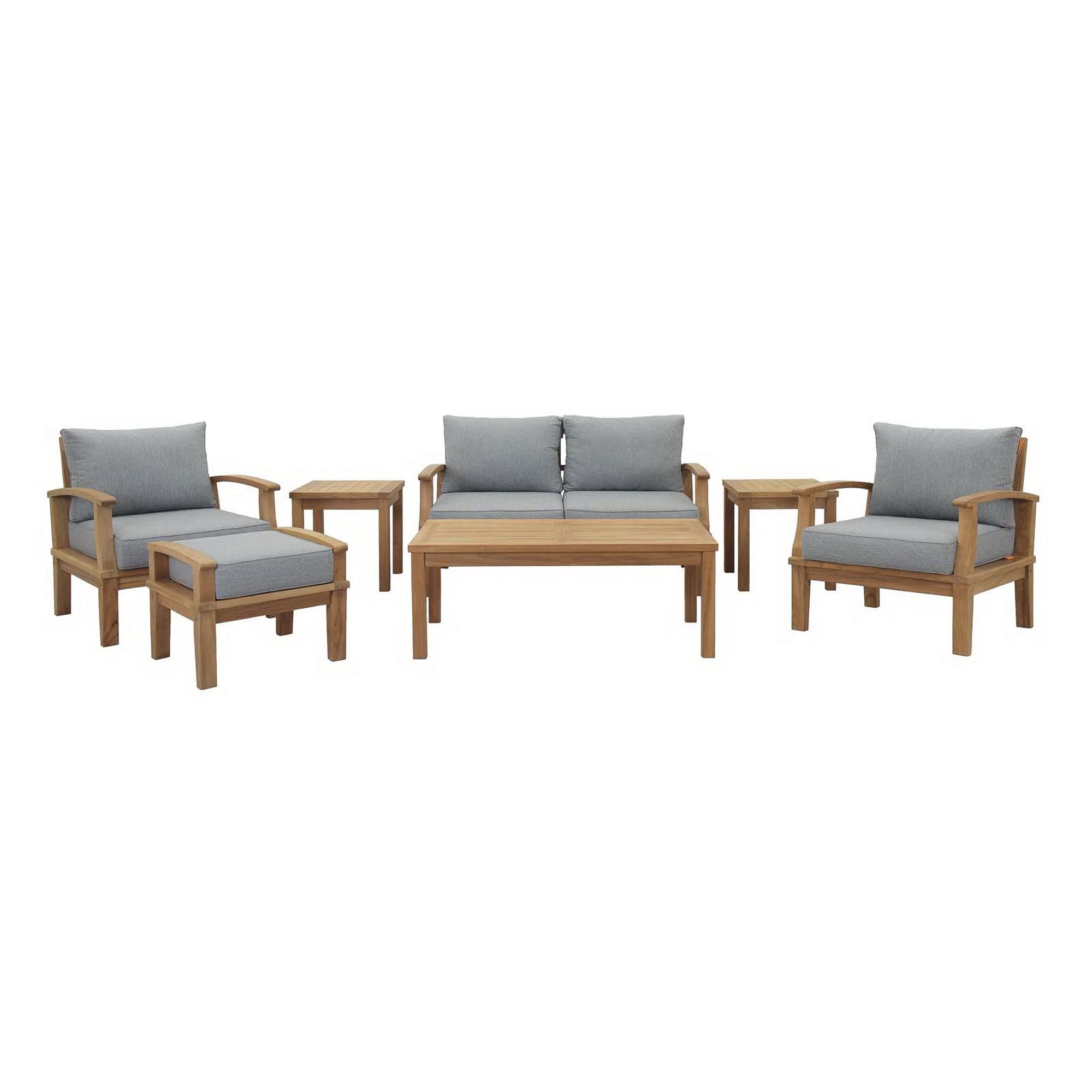 Modway Marina 7 Piece Outdoor Patio Teak Set