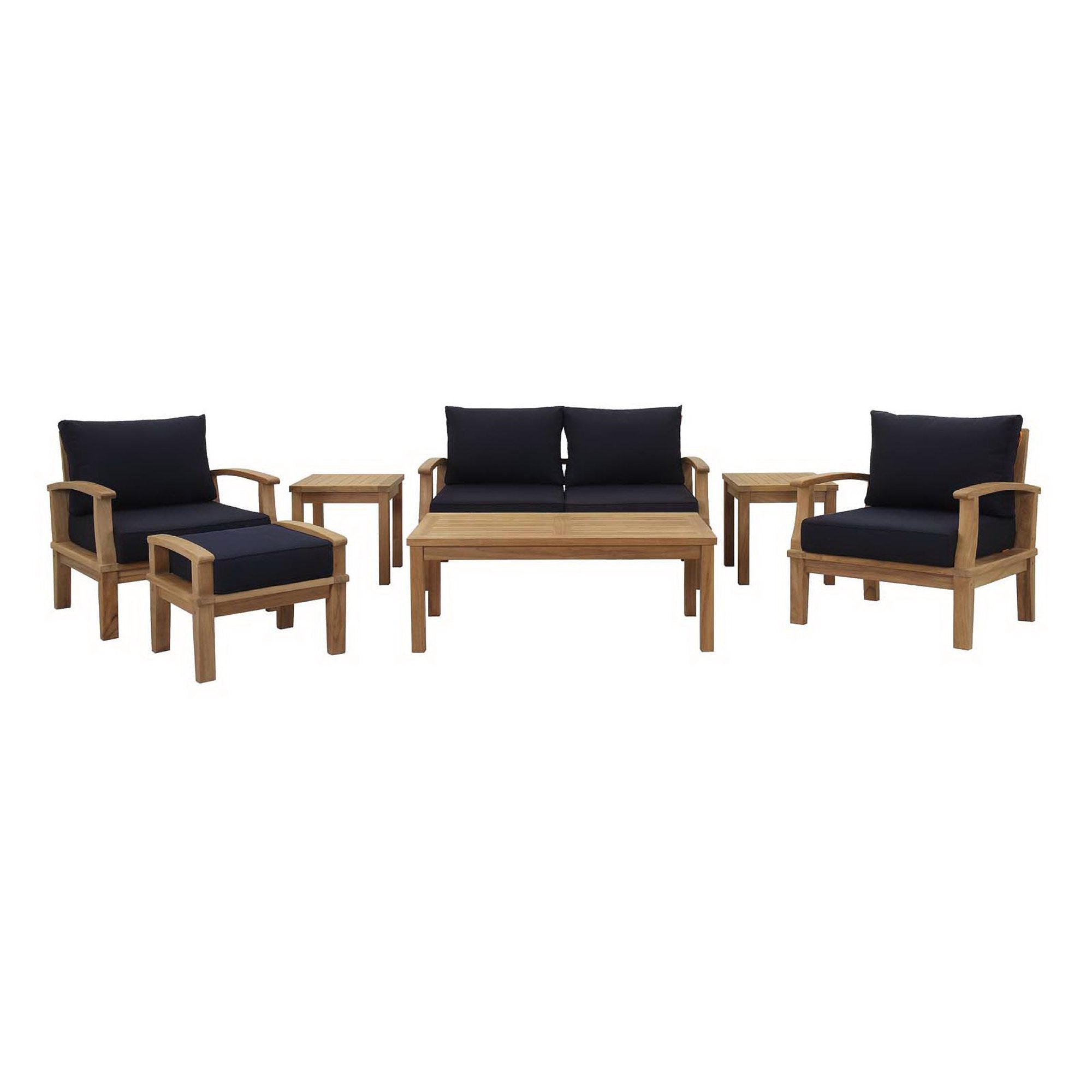 Modway Marina 7 Piece Outdoor Patio Teak Set
