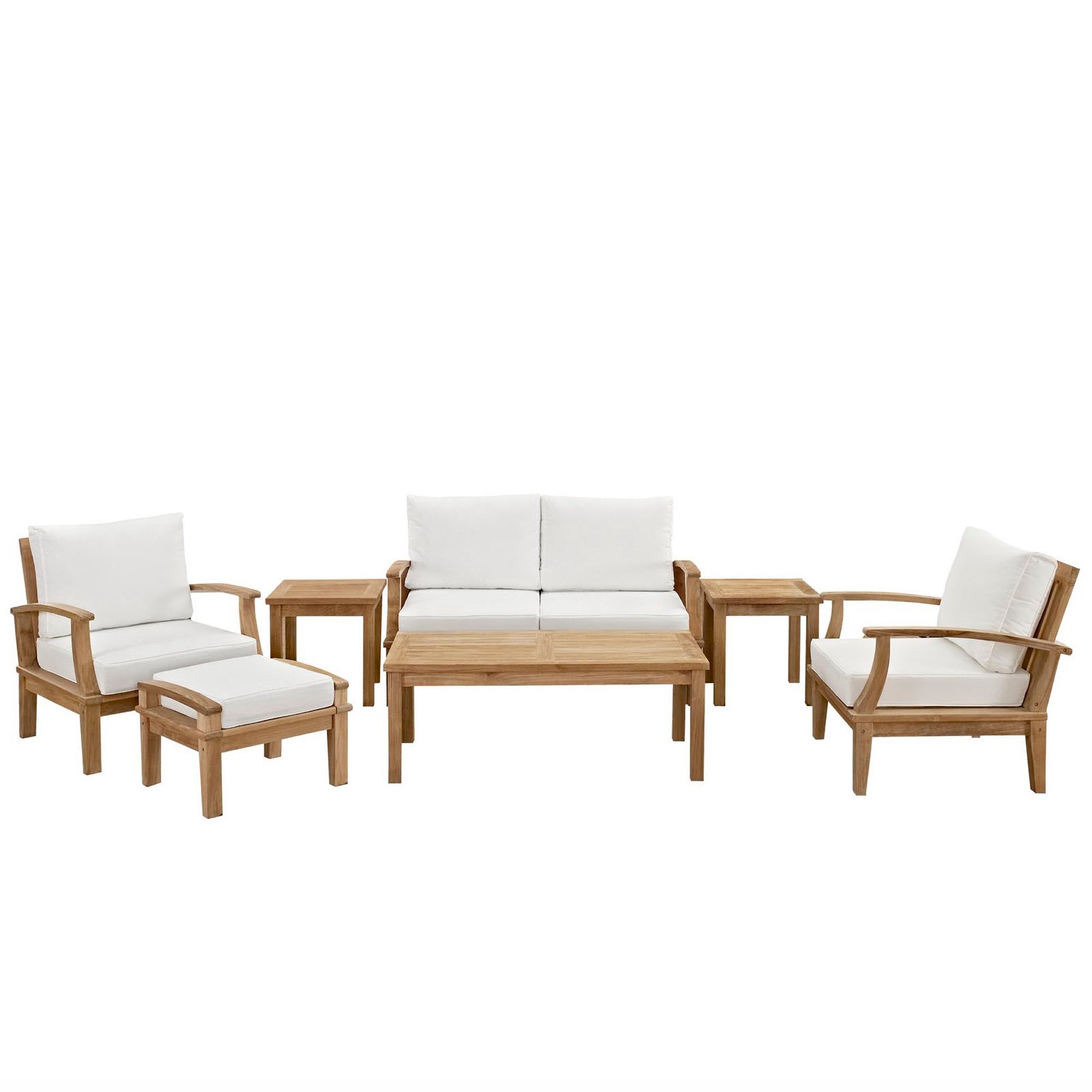 Modway Marina 7 Piece Outdoor Patio Teak Set