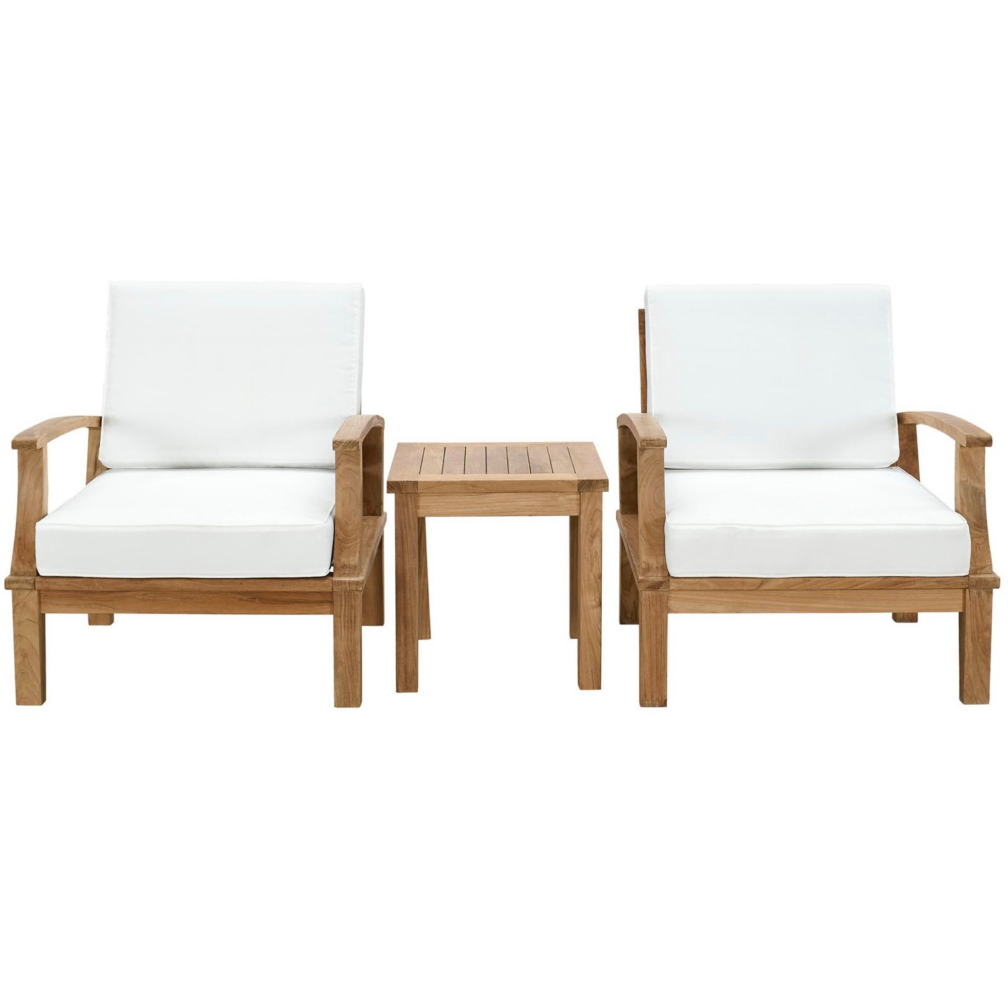 Modway Marina 3 Piece Outdoor Patio Teak Set