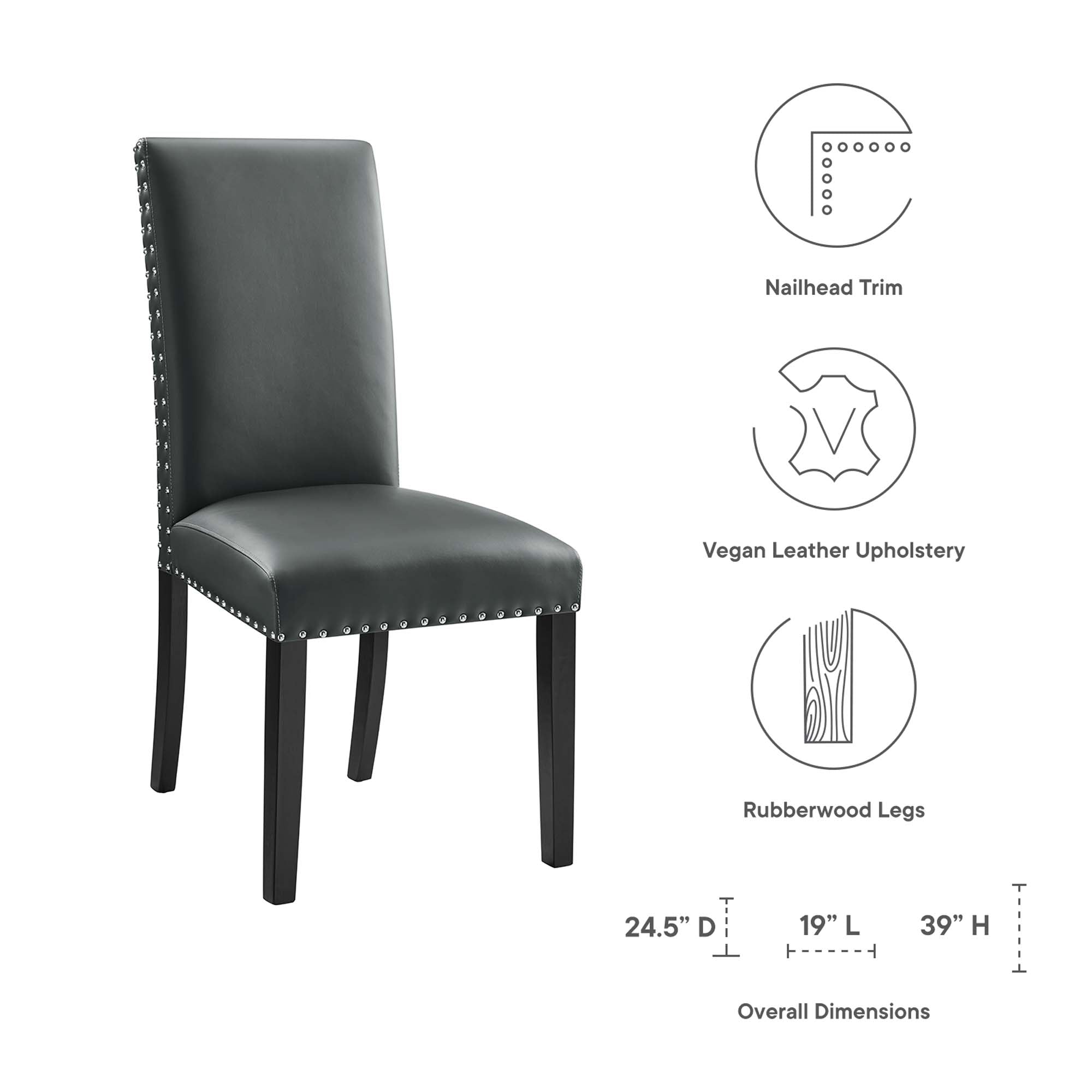 Modway Parcel Dining Faux Leather Side Chair