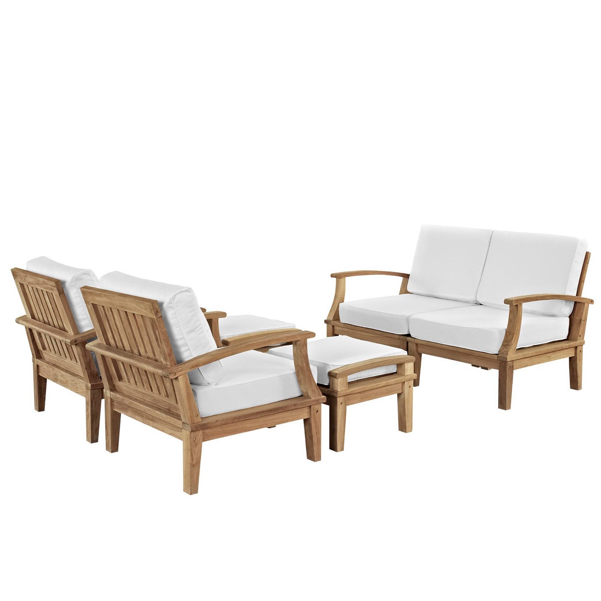 Modway Marina 6 Piece Outdoor Patio Teak Set