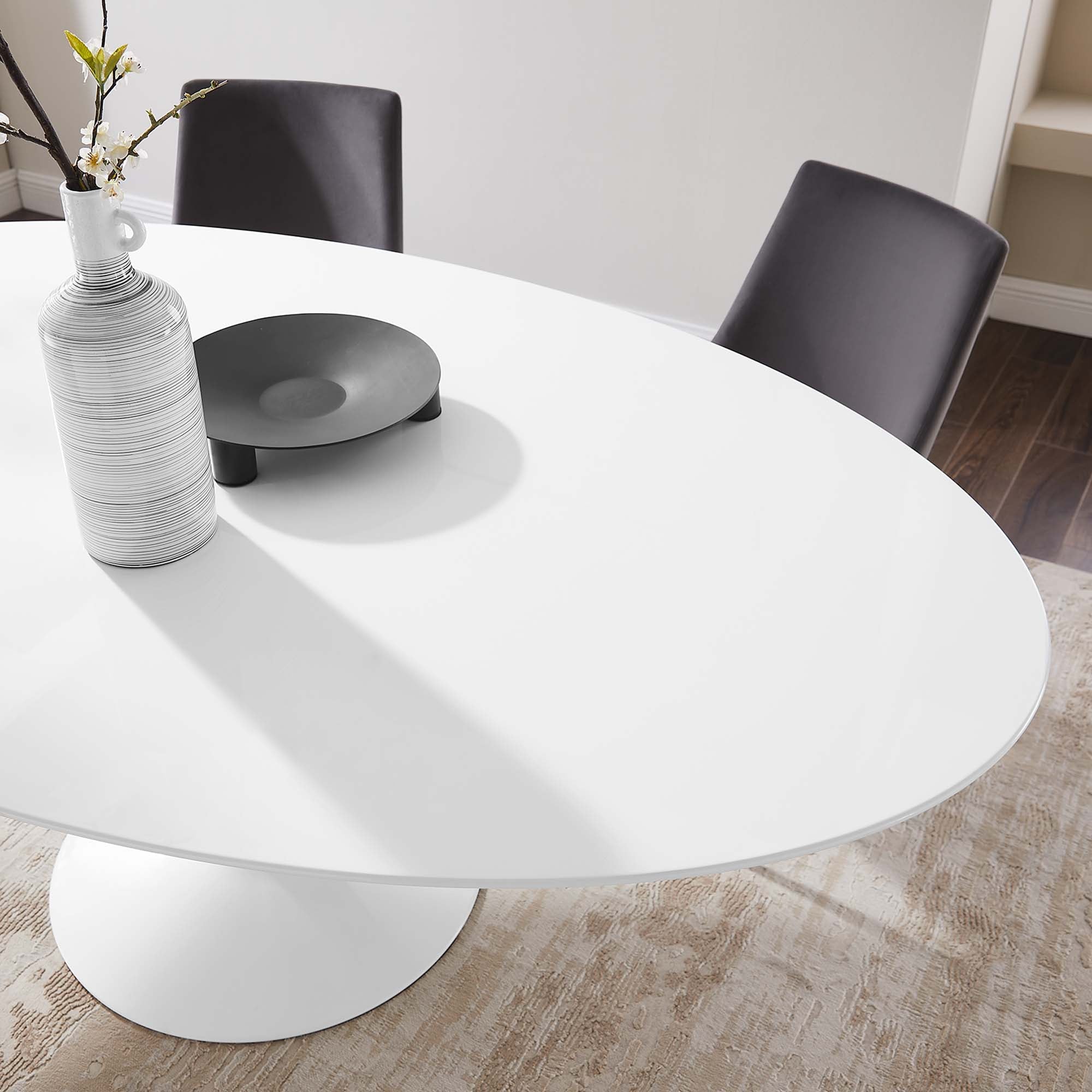 Modway Lippa 78" Oval Wood Dining Table