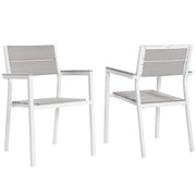 Modway Maine Outdoor Patio Dining Armchair Set of 2