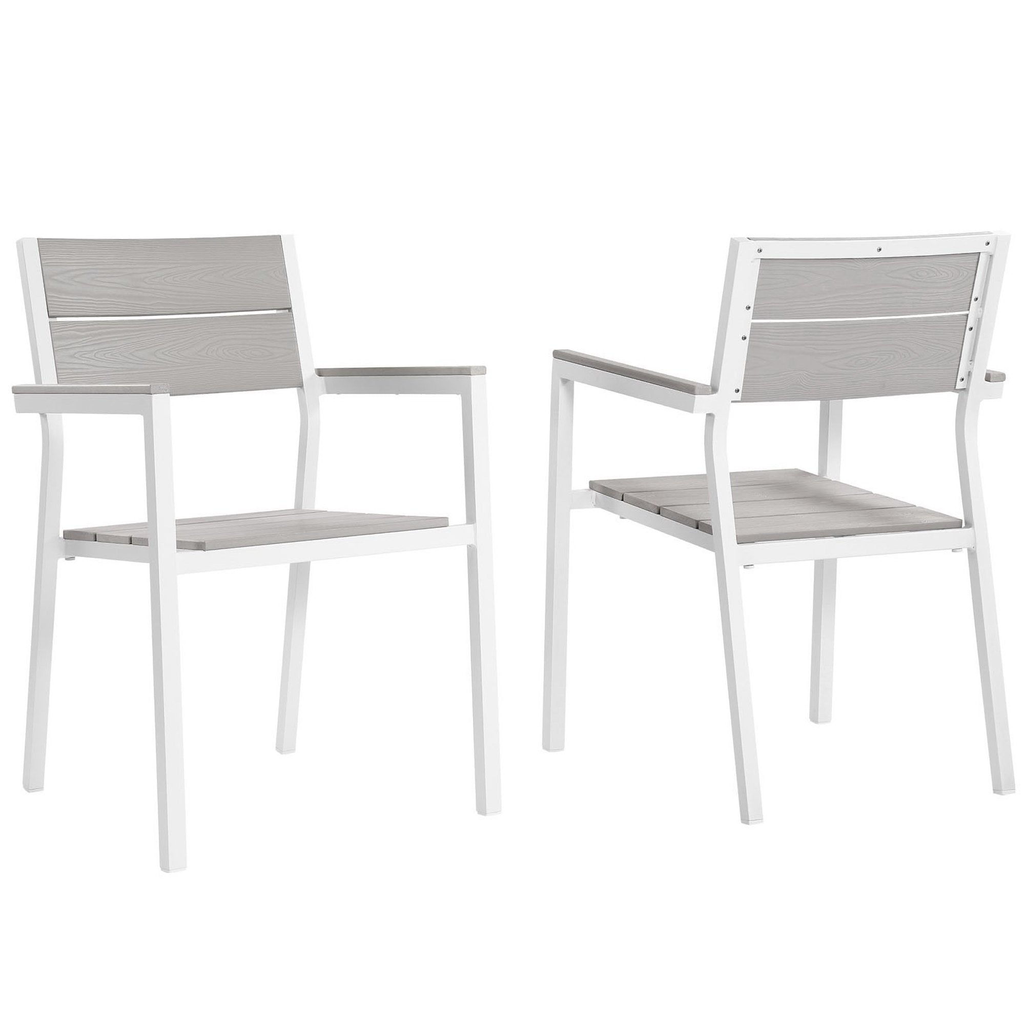Modway Maine Outdoor Patio Dining Armchair Set of 2