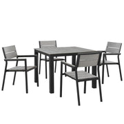 Modway Maine 5 Piece Outdoor Patio Dining Set