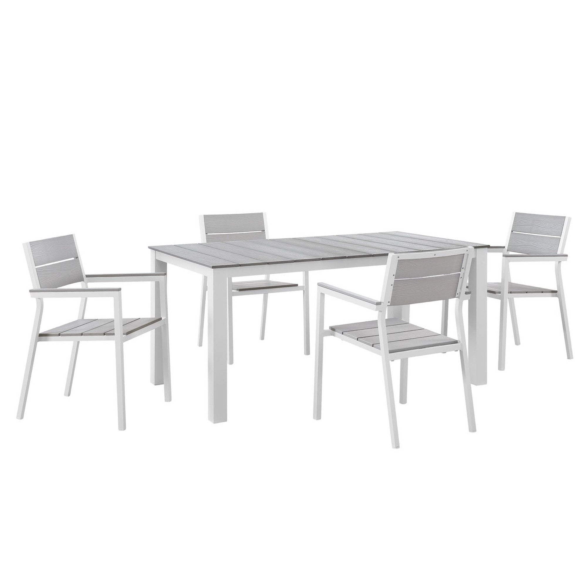 Modway Maine 5 Piece Outdoor Patio Dining Set
