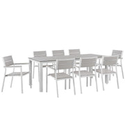 Modway Maine 9 Piece Outdoor Patio Dining Set