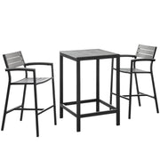 Modway Maine 3 Piece Outdoor Patio Dining Set