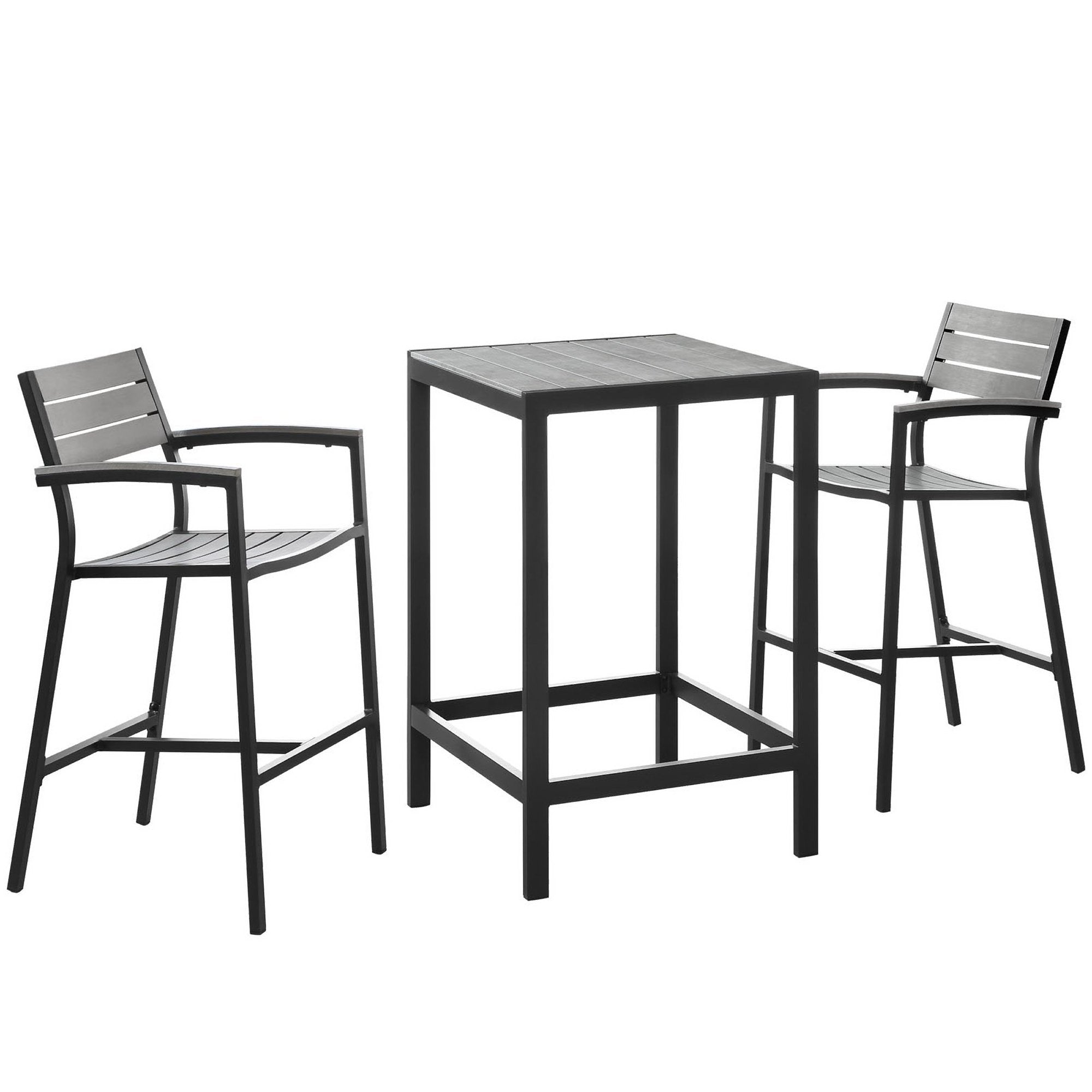 Modway Maine 3 Piece Outdoor Patio Dining Set