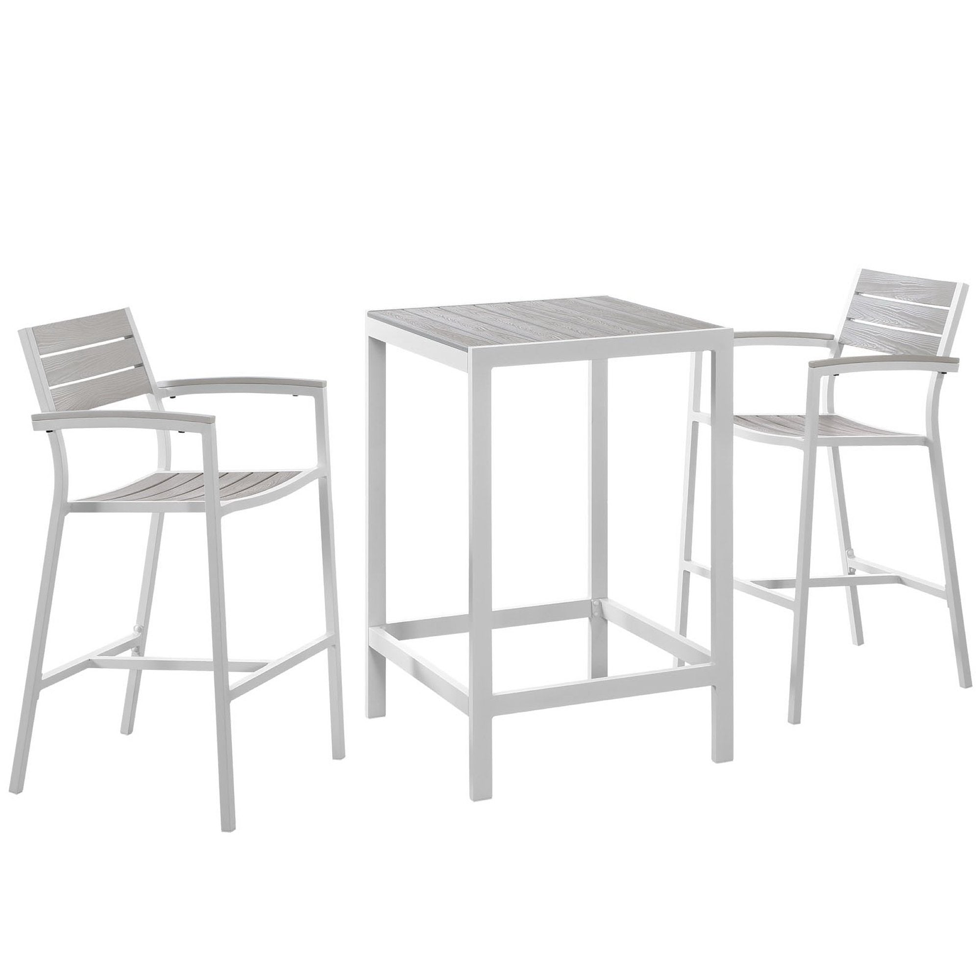 Modway Maine 3 Piece Outdoor Patio Dining Set
