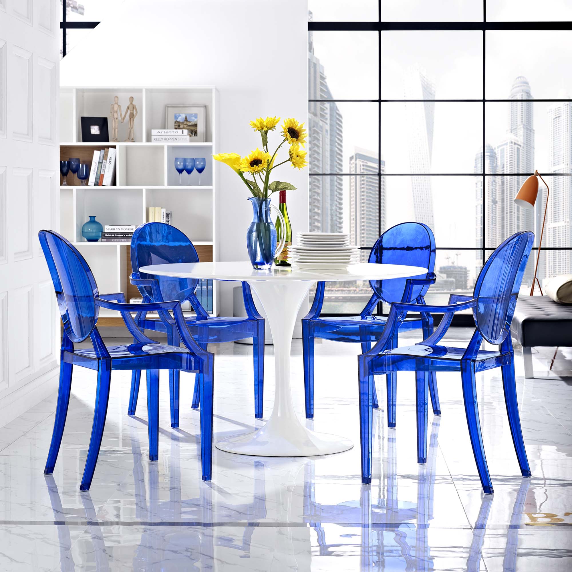 Modway Casper Dining Armchairs Set of 4
