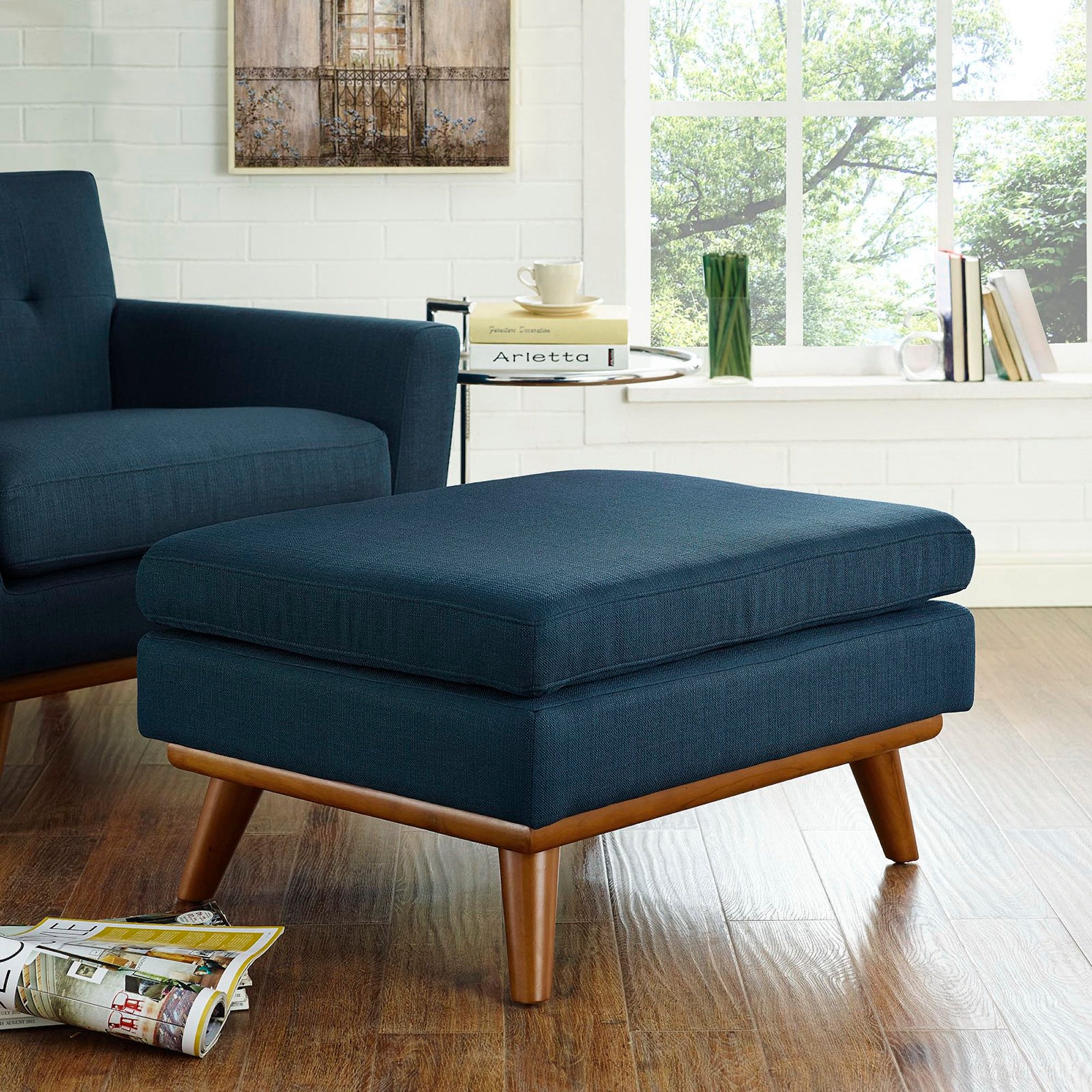 Modway Engage Upholstered Fabric Ottoman