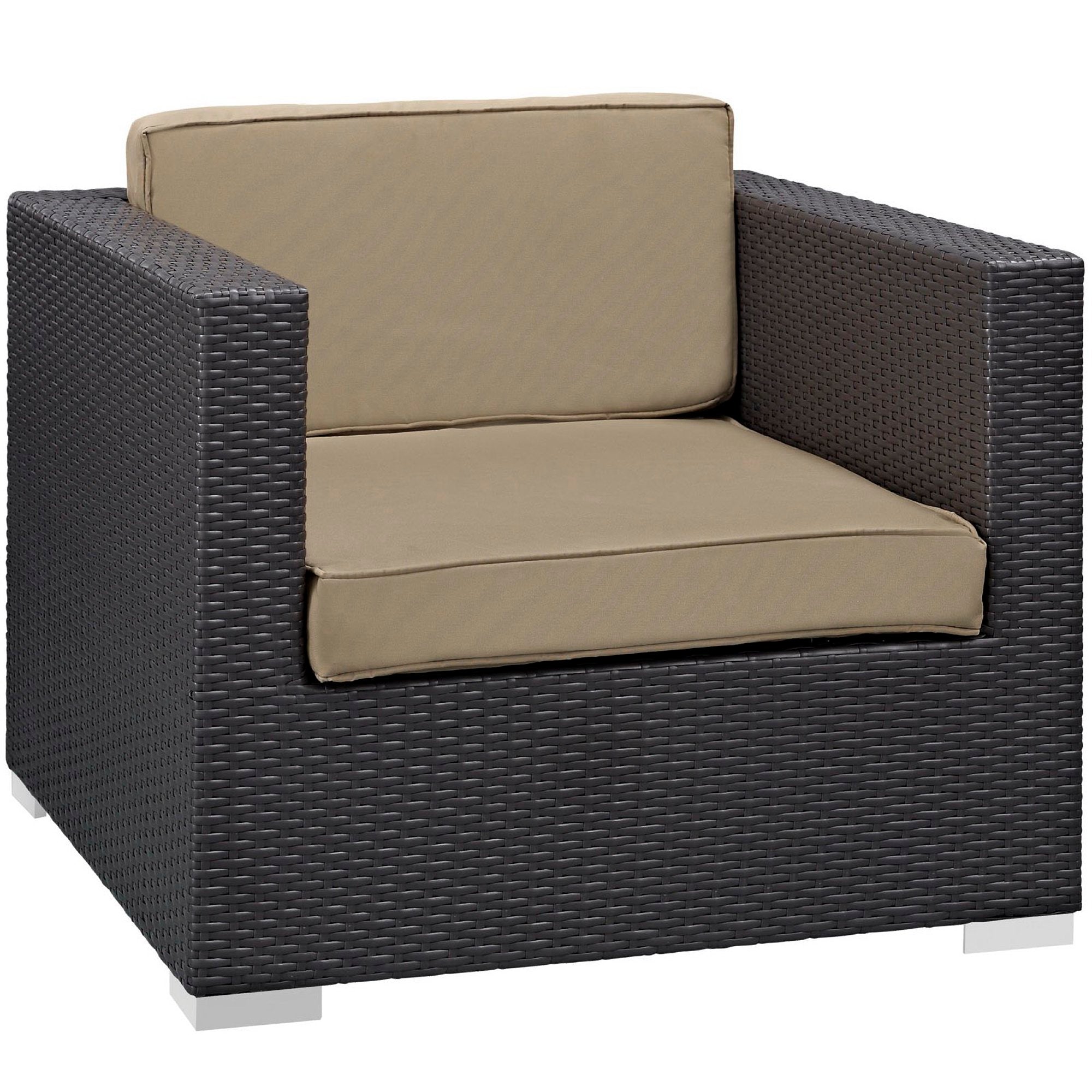 Modway Convene 5 Piece Outdoor Patio Sectional Set