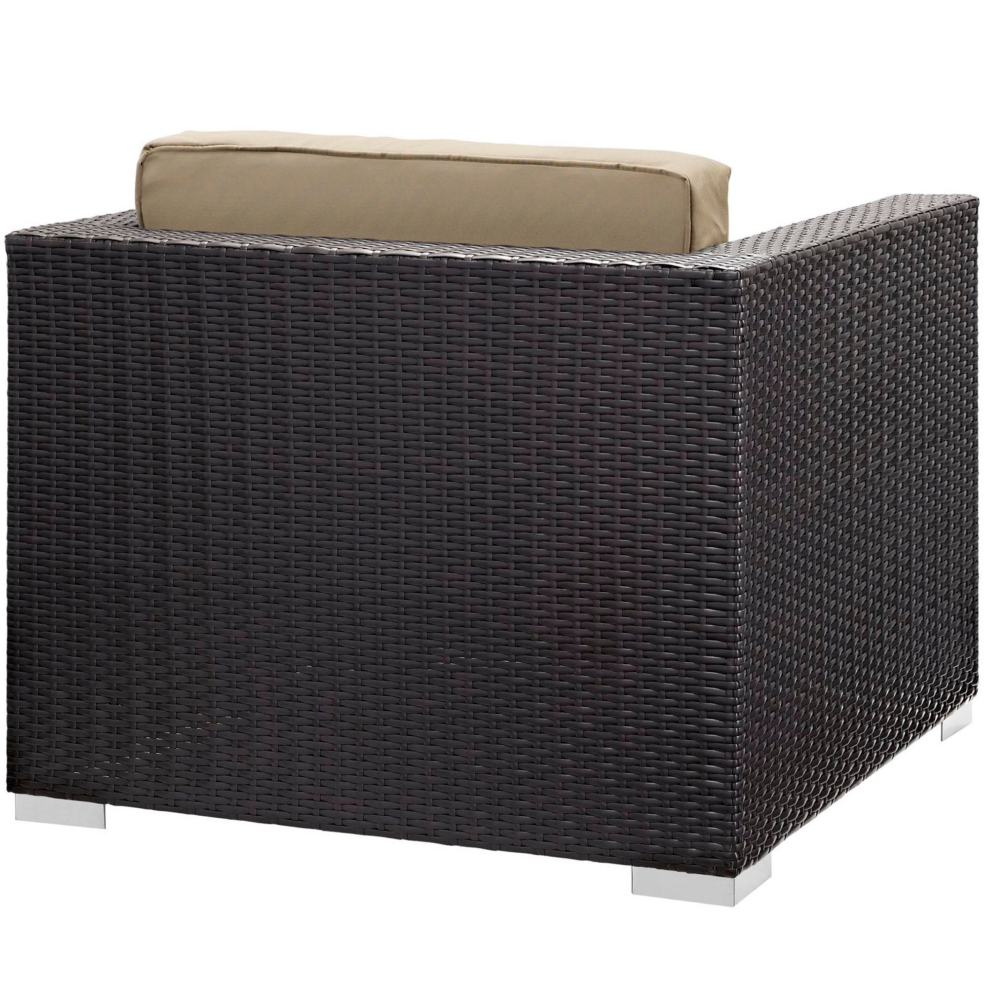 Modway Convene 5 Piece Outdoor Patio Sectional Set