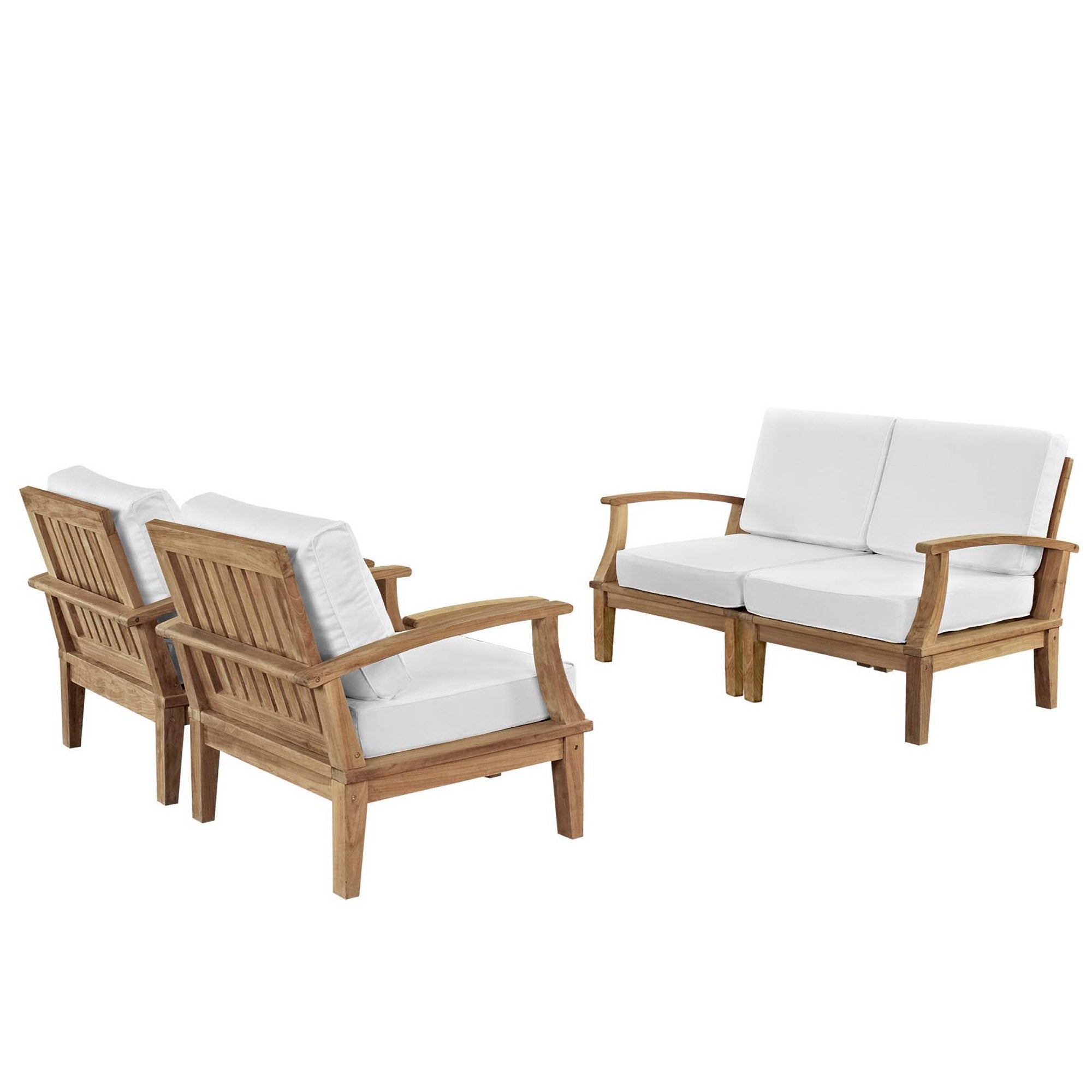 Modway Marina 4 Piece Outdoor Patio Teak Set