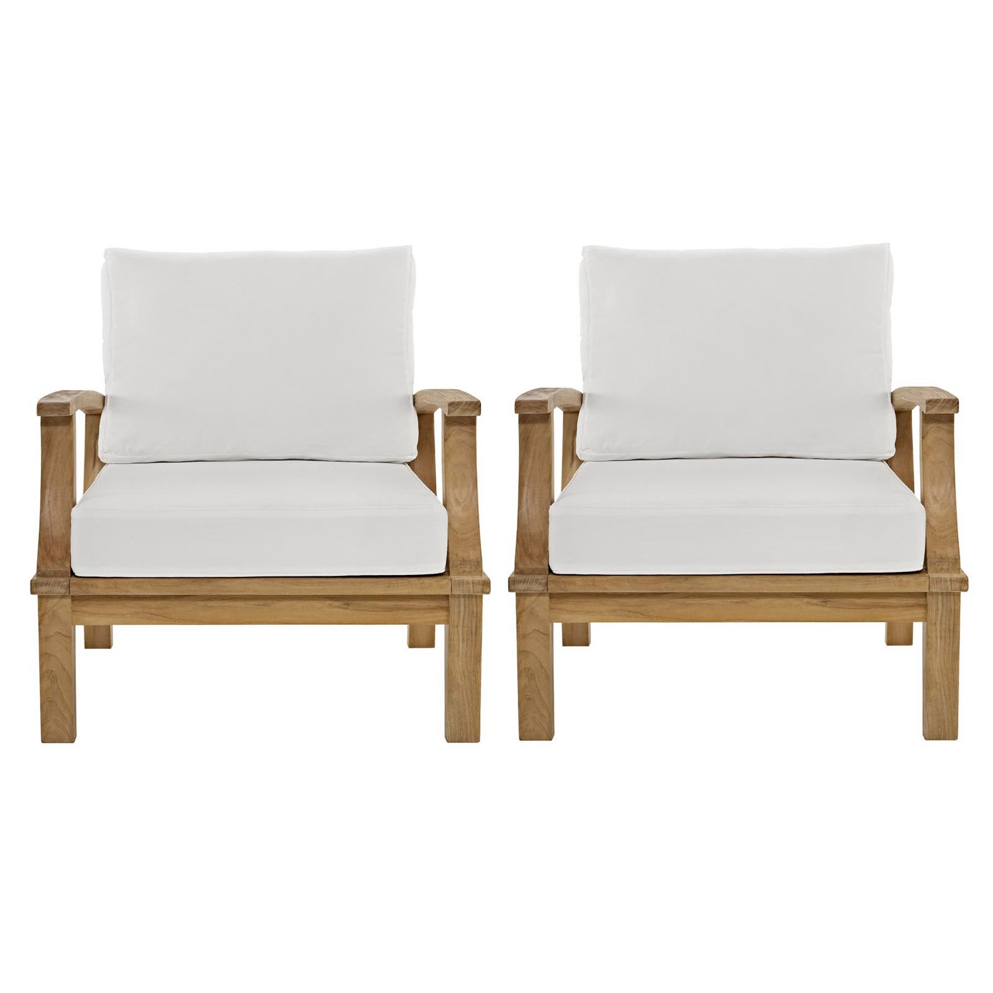 Modway Marina 2 Piece Outdoor Patio Teak Set