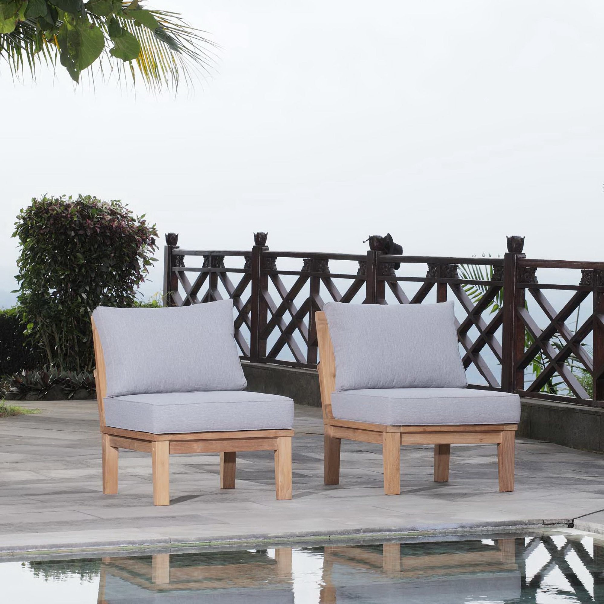 Modway Marina 2 Piece Outdoor Patio Teak Set