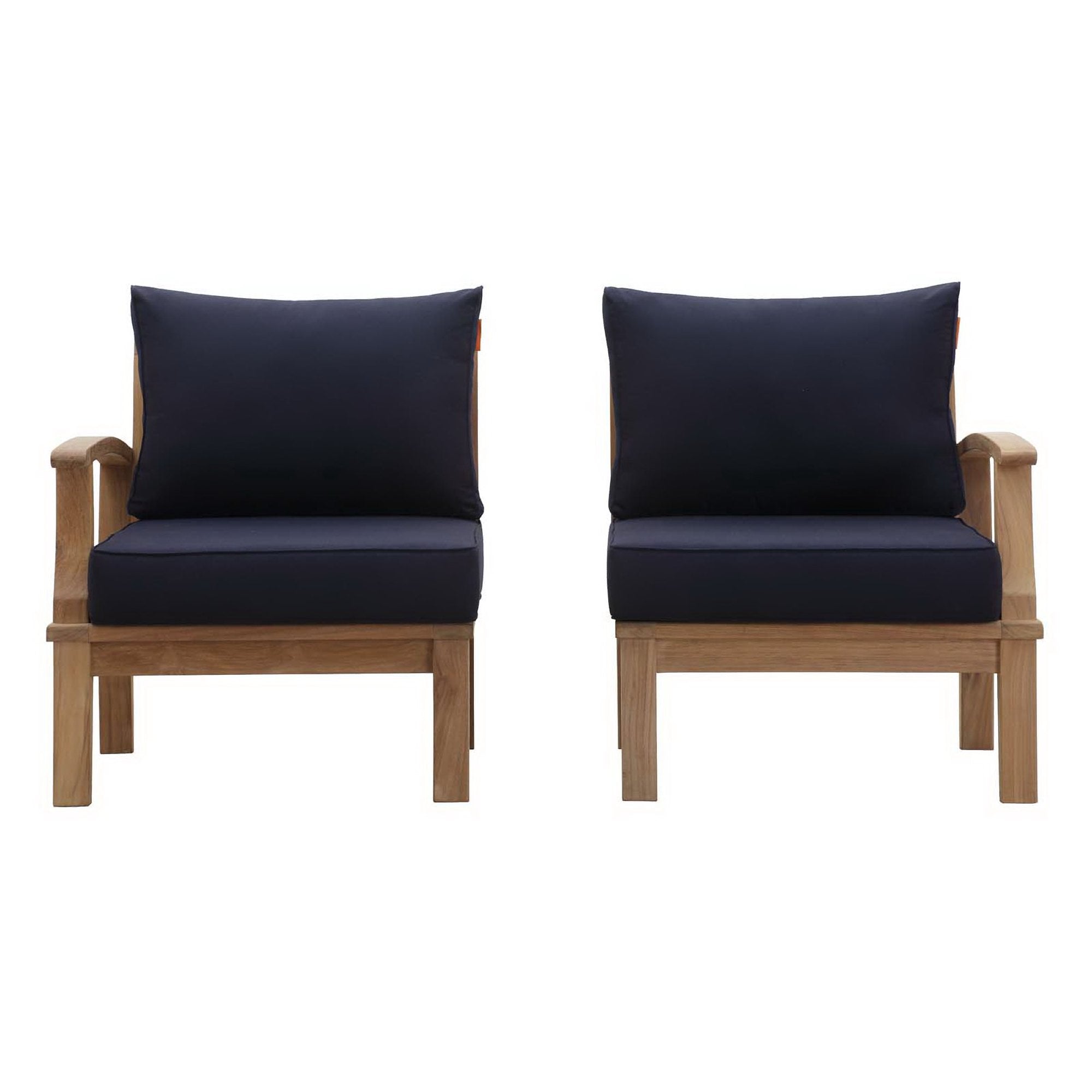 Modway Marina 2 Piece Outdoor Patio Teak Set