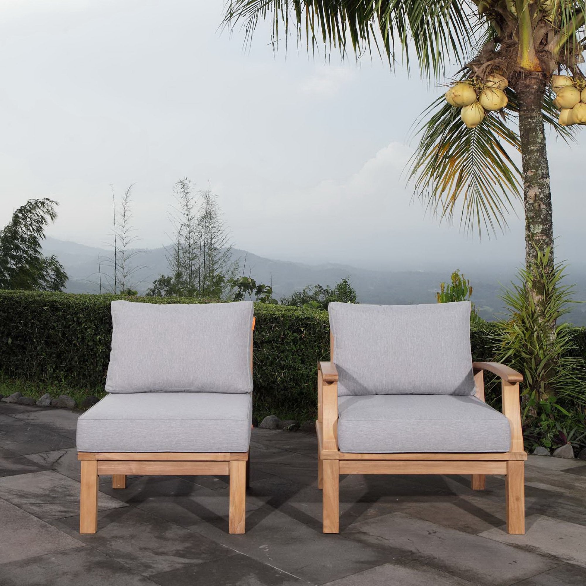 Modway Marina 2 Piece Outdoor Patio Teak Set