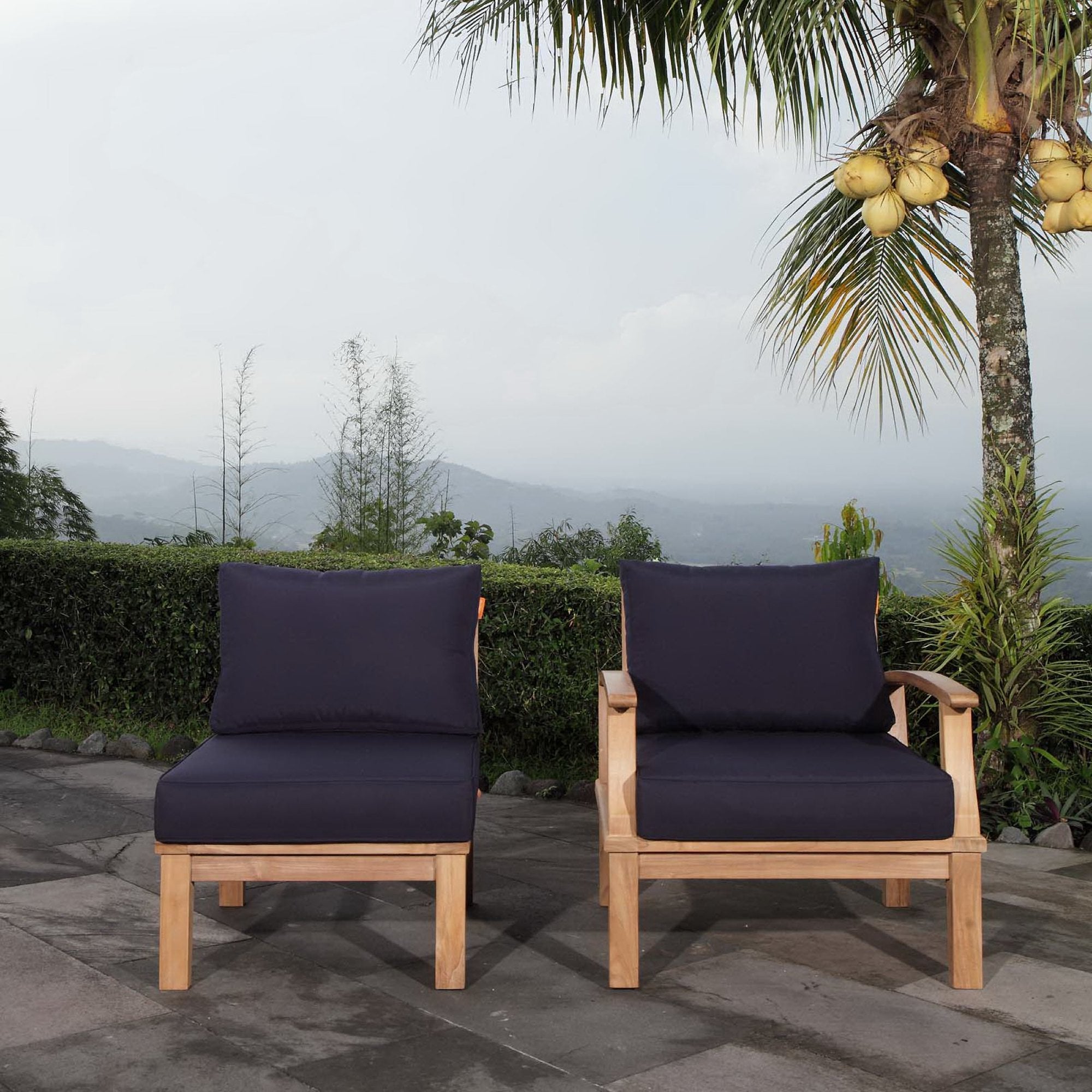Modway Marina 2 Piece Outdoor Patio Teak Set