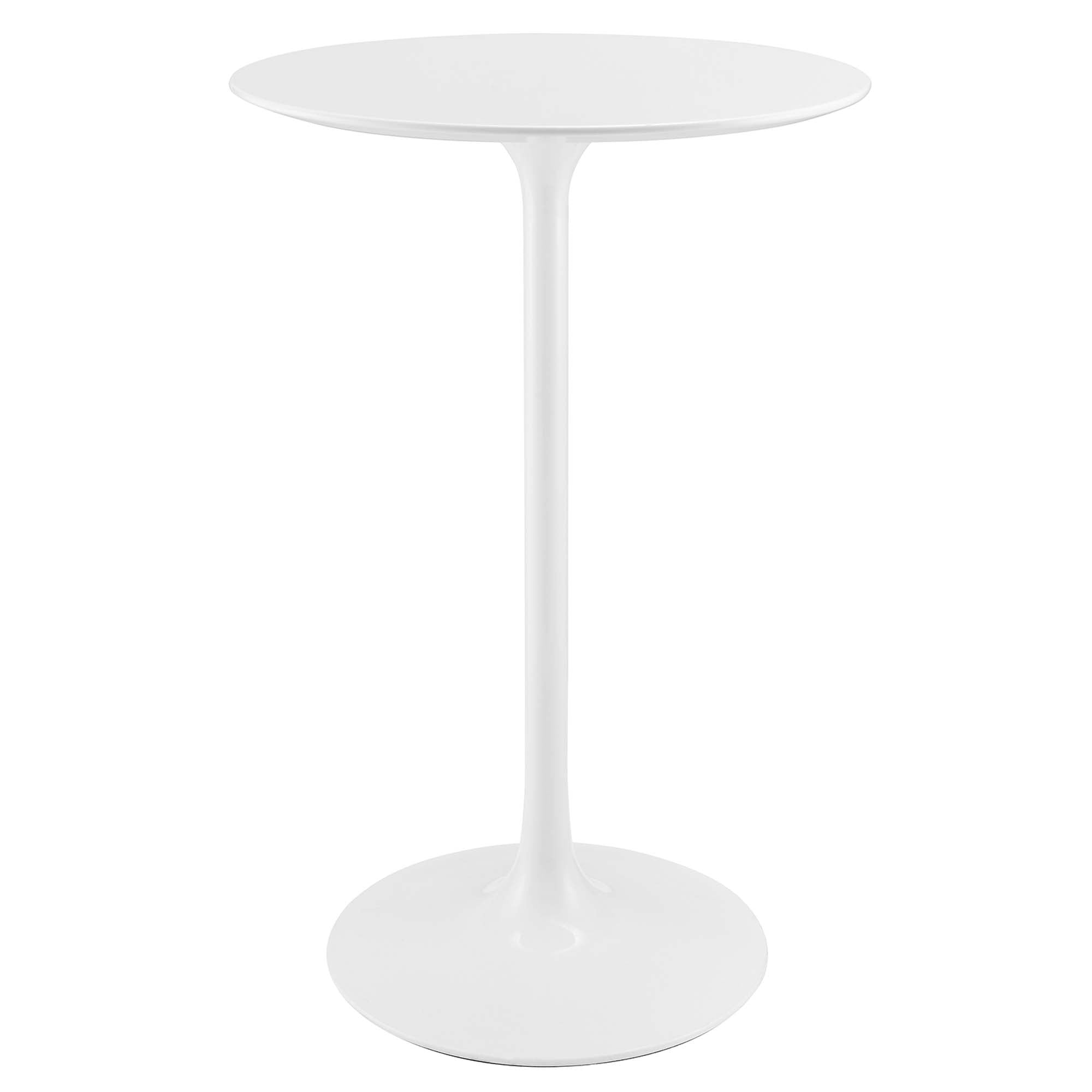 Modway Lippa 28" Round Wood Bar Table