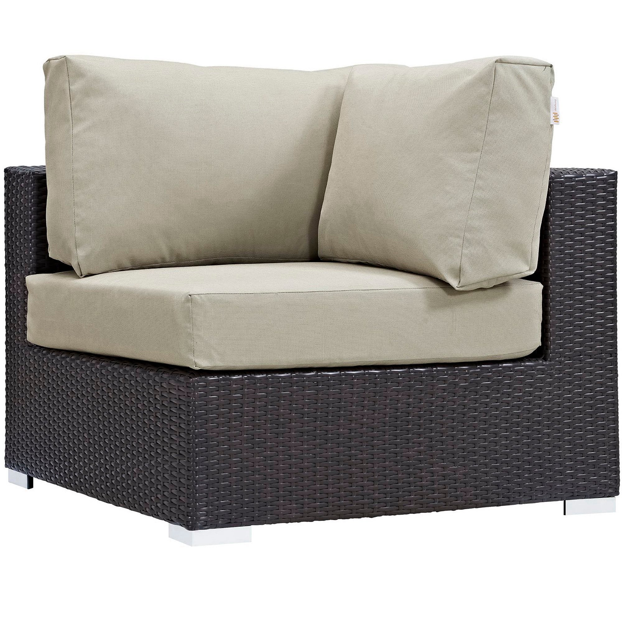 Modway Gather 7 Piece Outdoor Patio Sectional Set