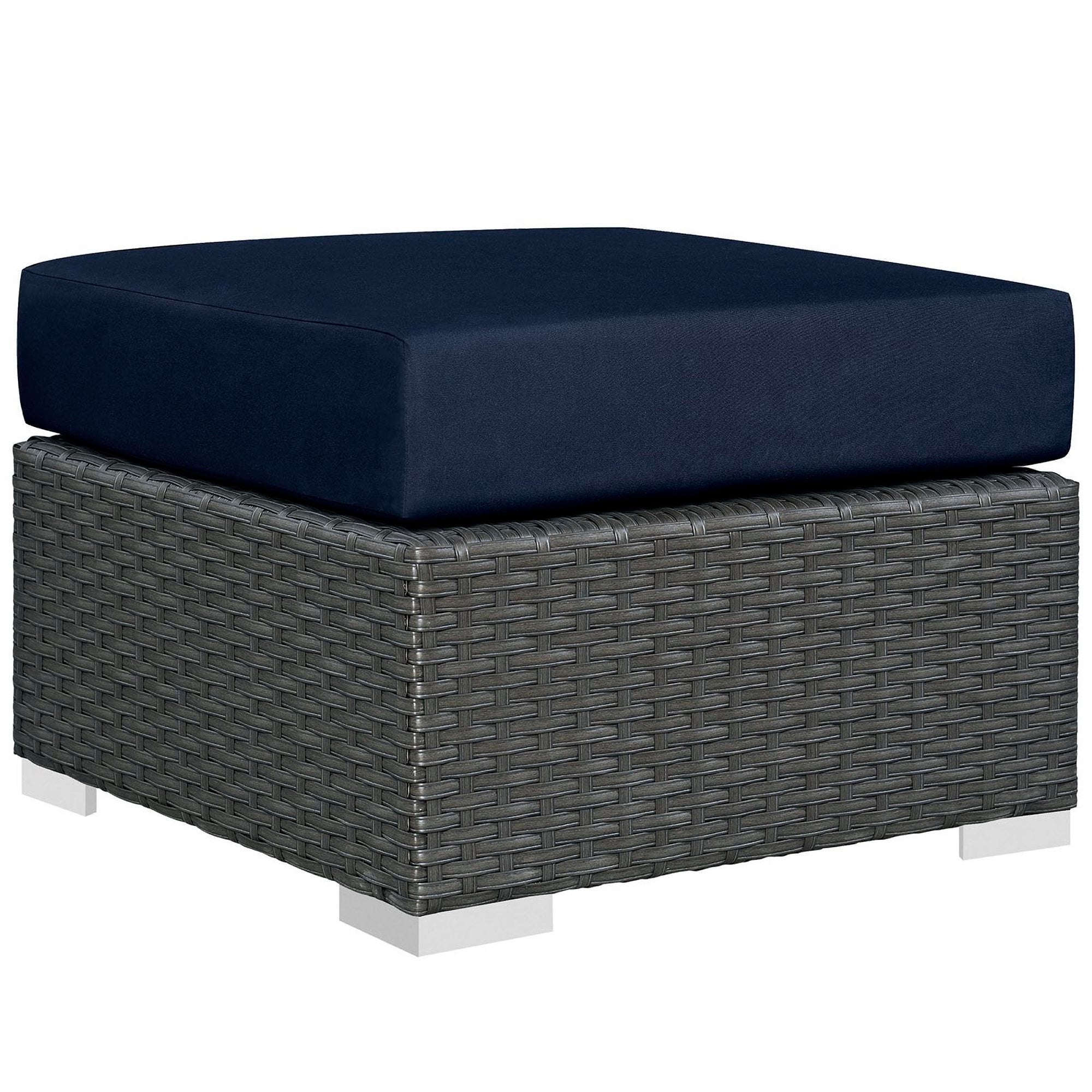 Modway Sojourn 3 Piece Outdoor Patio Sunbrella® Sectional Set