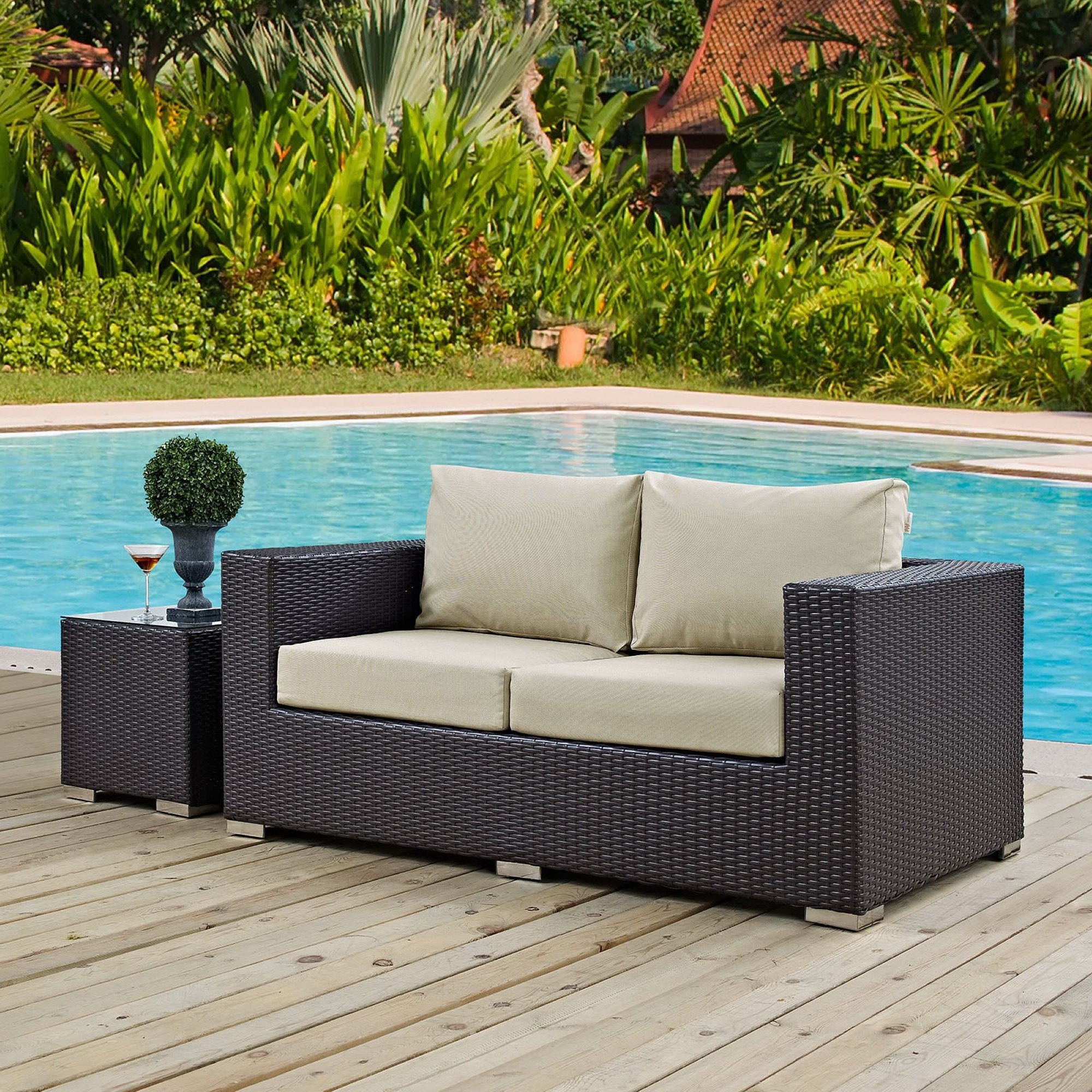 Modway Convene Outdoor Patio Loveseat