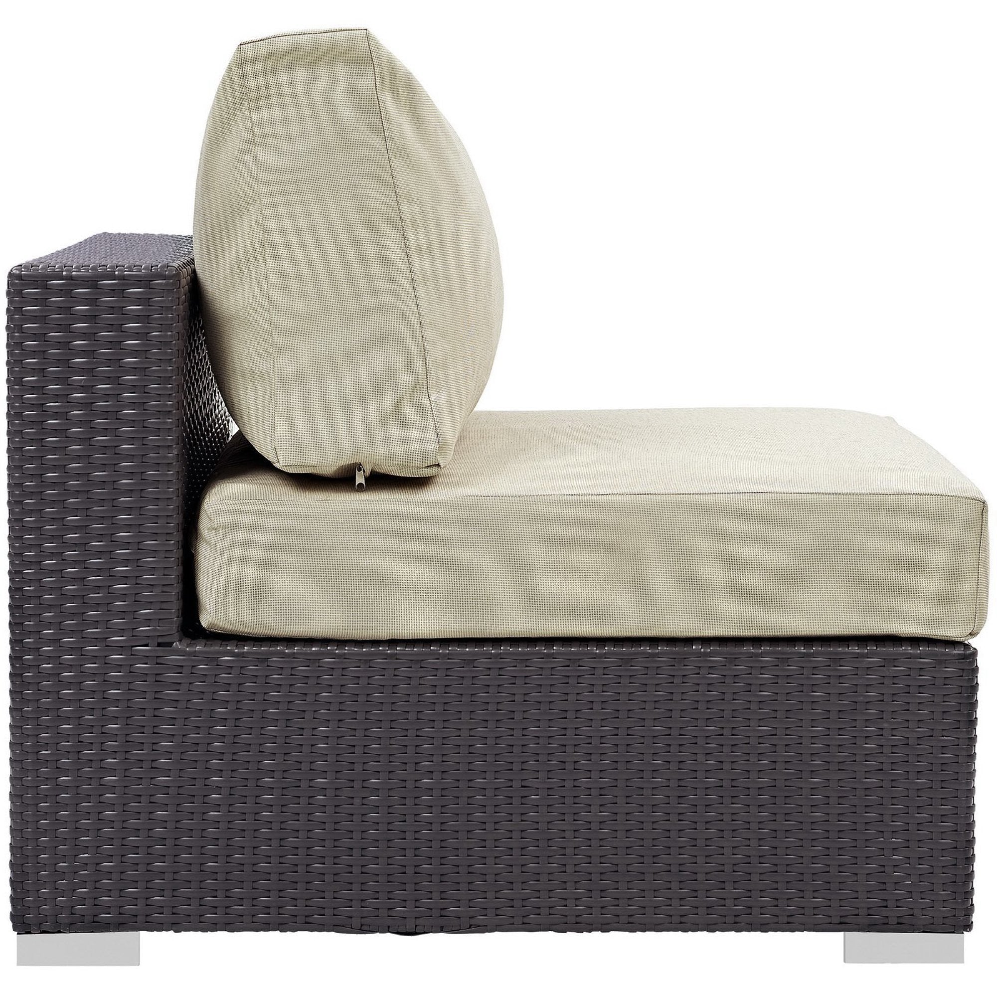Modway Convene 5 Piece Outdoor Patio Sectional Set