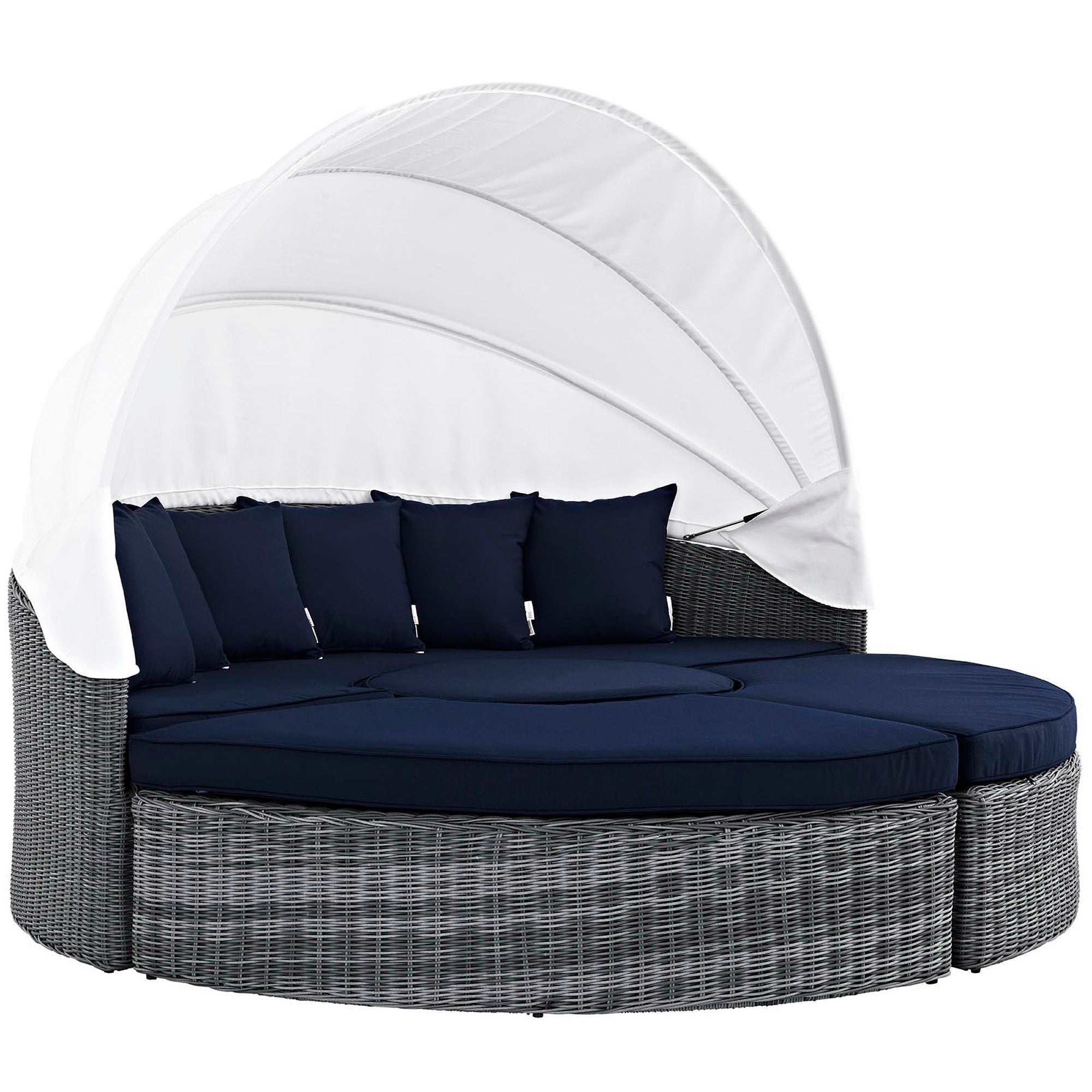 Modway Summon Canopy Outdoor Patio Sunbrella® Daybed