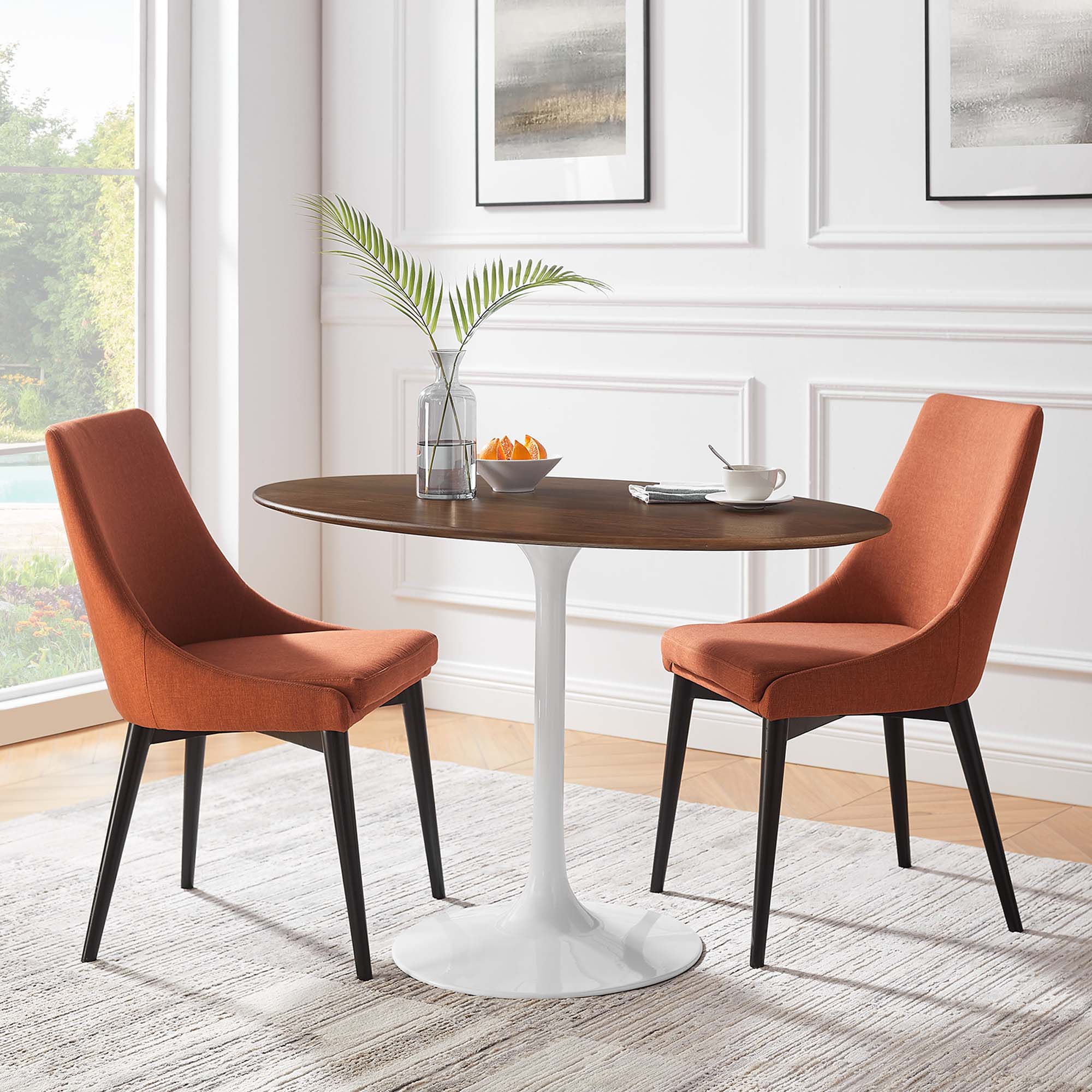 Modway Lippa 48" Oval Wood Dining Table