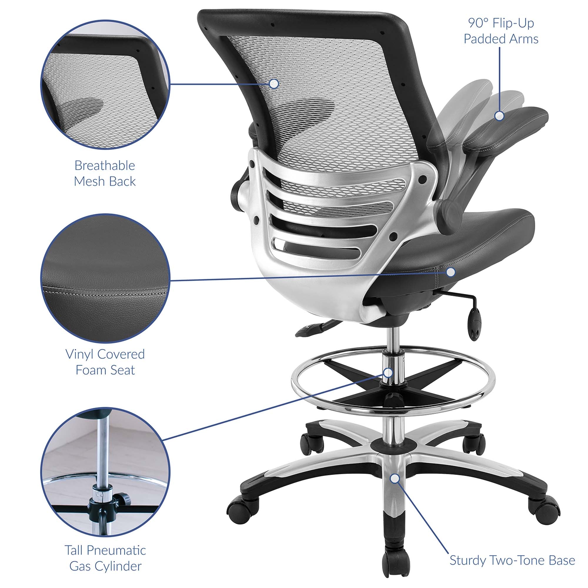 Modway Edge Drafting Chair