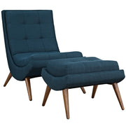 Modway Ramp Upholstered Fabric Lounge Chair Set