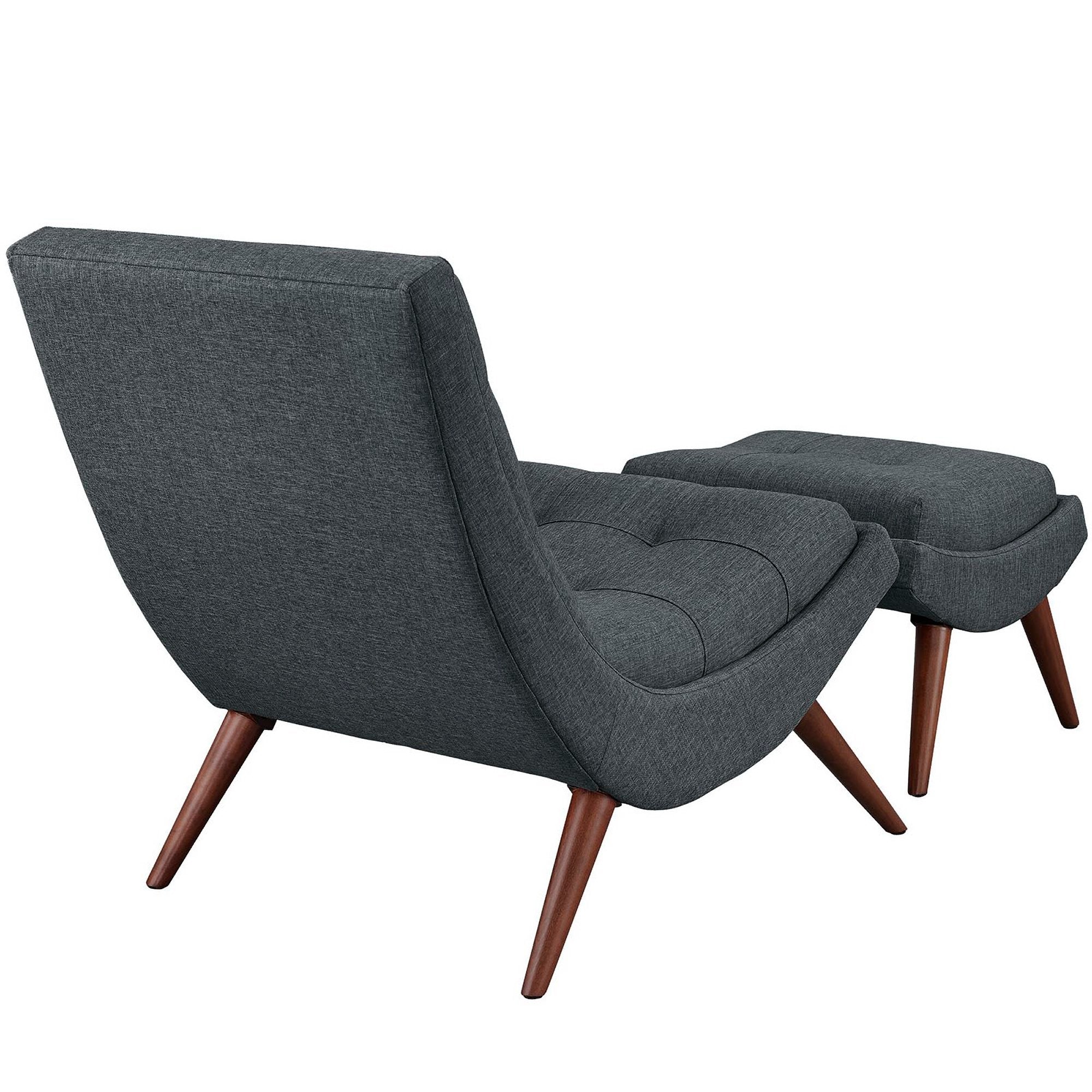 Modway Ramp Upholstered Fabric Lounge Chair Set