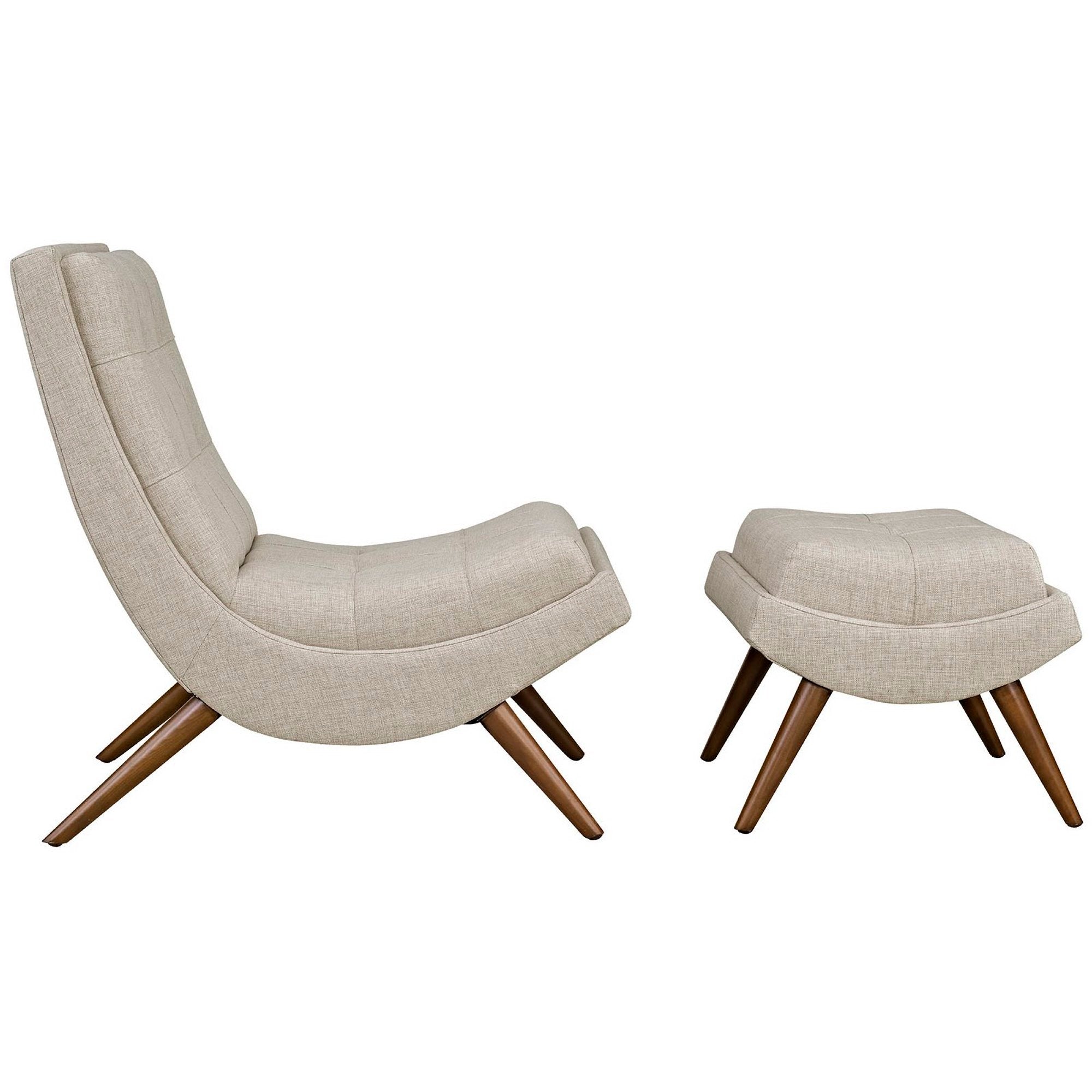 Modway Ramp Upholstered Fabric Lounge Chair Set